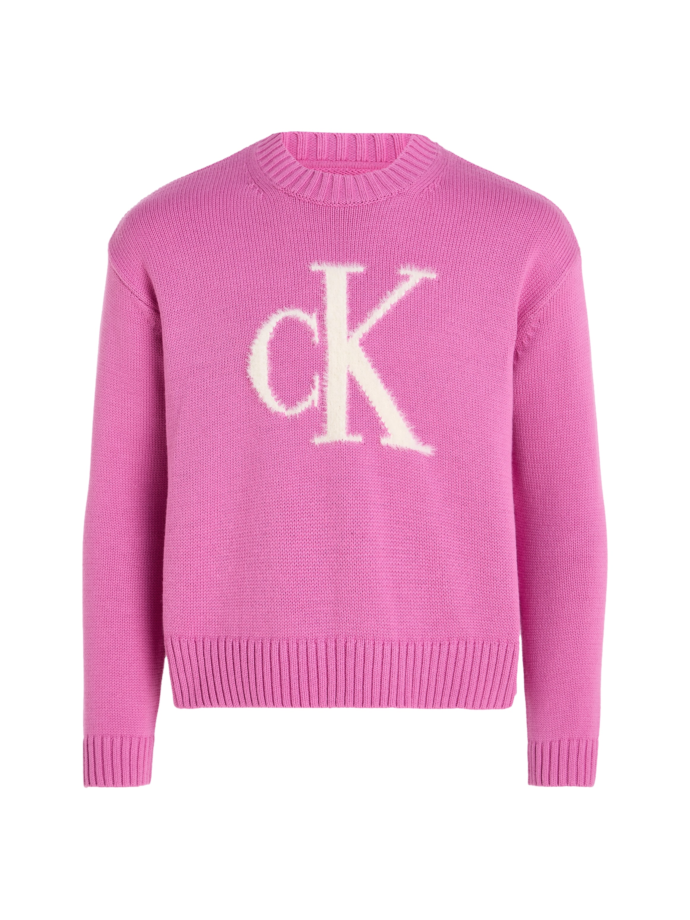 Calvin Klein Jeans Rundhalspullover »FLUFFY MONOGRAM SWEATER«
