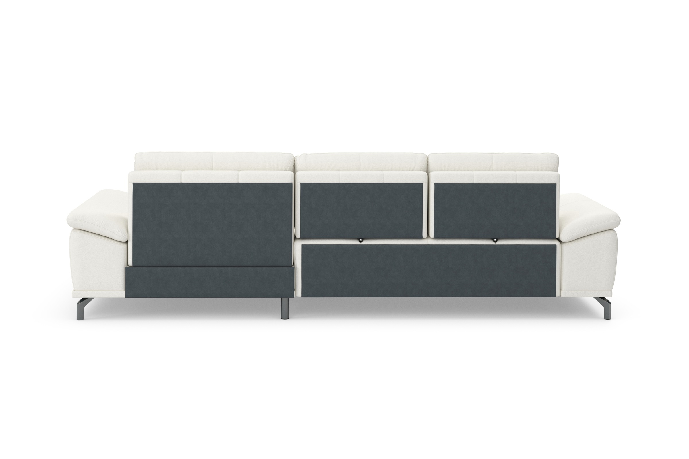 Places of Style Ecksofa Costello, mit Sitztiefenverstellung und Armlehnfunktion, incl. 3 Nierenkissen