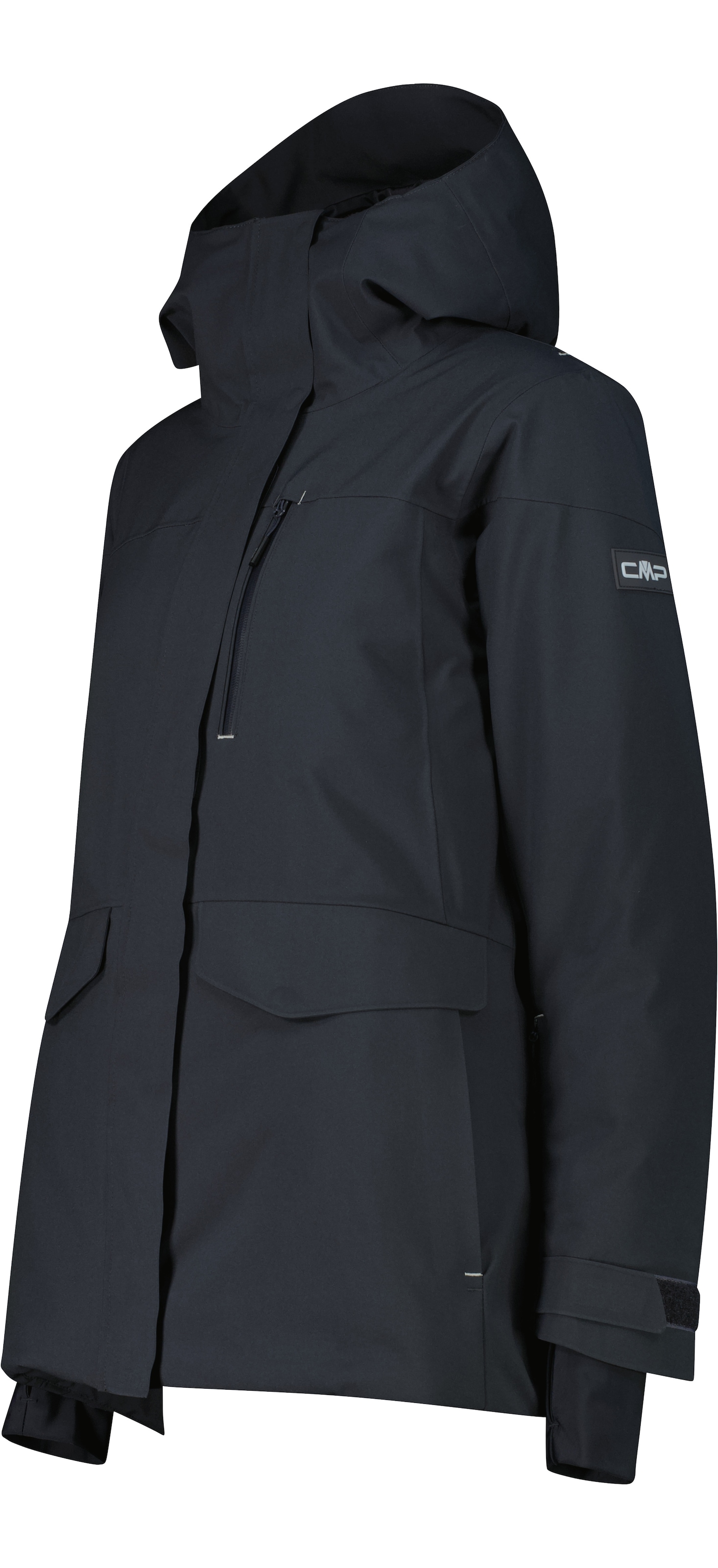 CMP Funktionsparka »WOMAN LONG JACKET FIX HOOD« mit Kapuze Winddicht,Wasserdicht, Getapte Nähte, Wärmende Wattierung