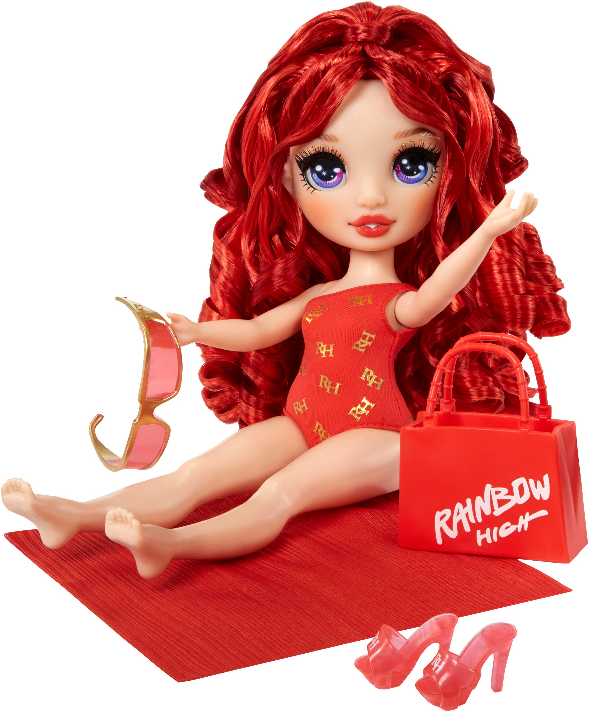 RAINBOW HIGH Poupée à habiller »Rainbow High Swim & Style Fashion Doll- Ruby (Red)«