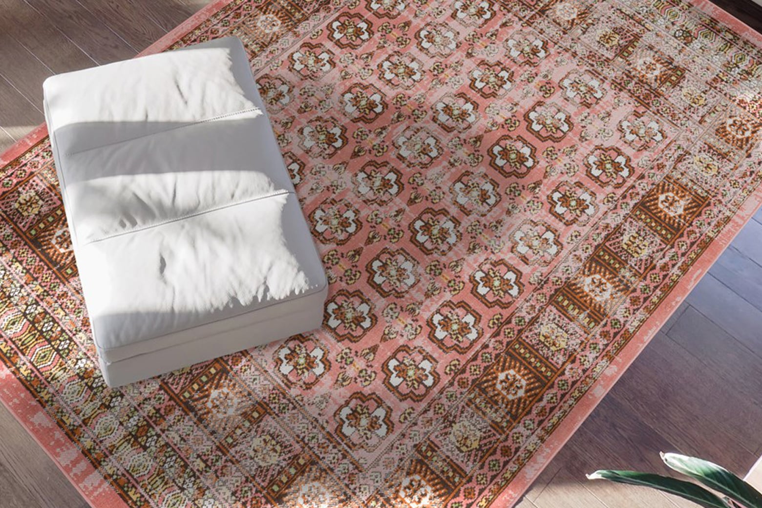 Image of calo-deluxe Teppich "Ruzica-606" rechteckig 6 mm Höhe Flachgewebe, Vintage Design, Wohnzimmer