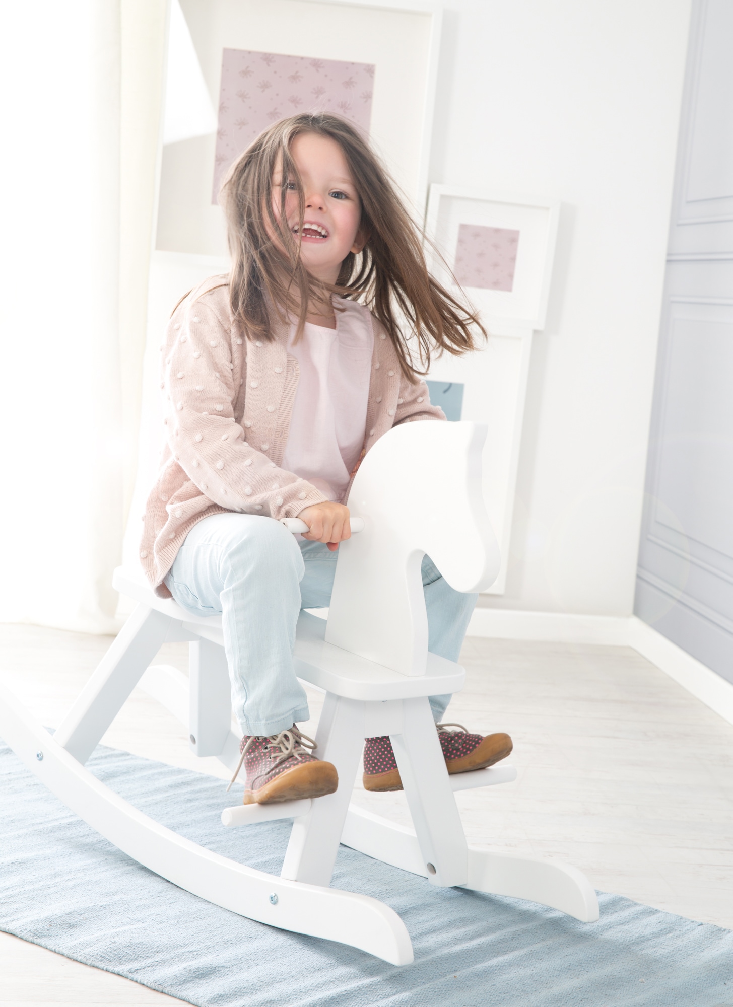 roba® Schaukelpferd »weiss«, aus Holz
