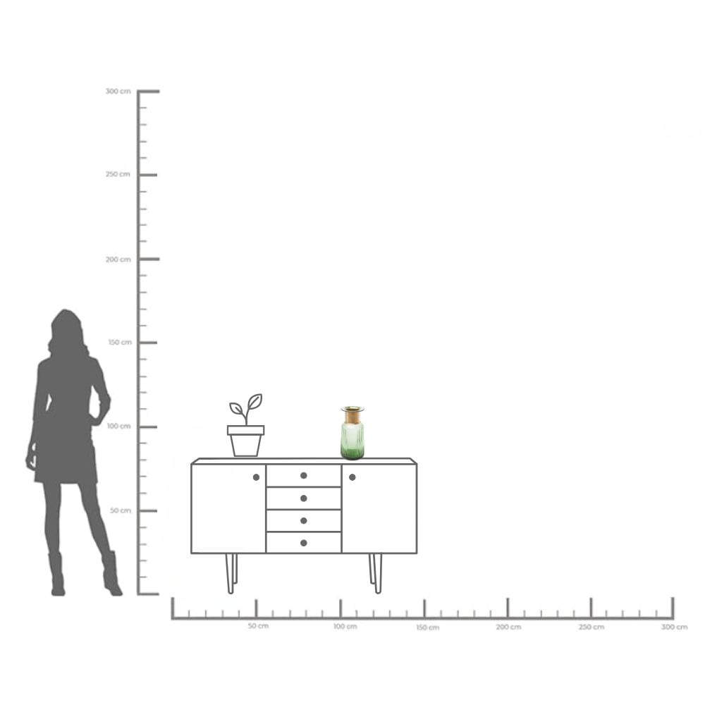 Kare Design Vase de table »Vase Barfly Green 30cm«