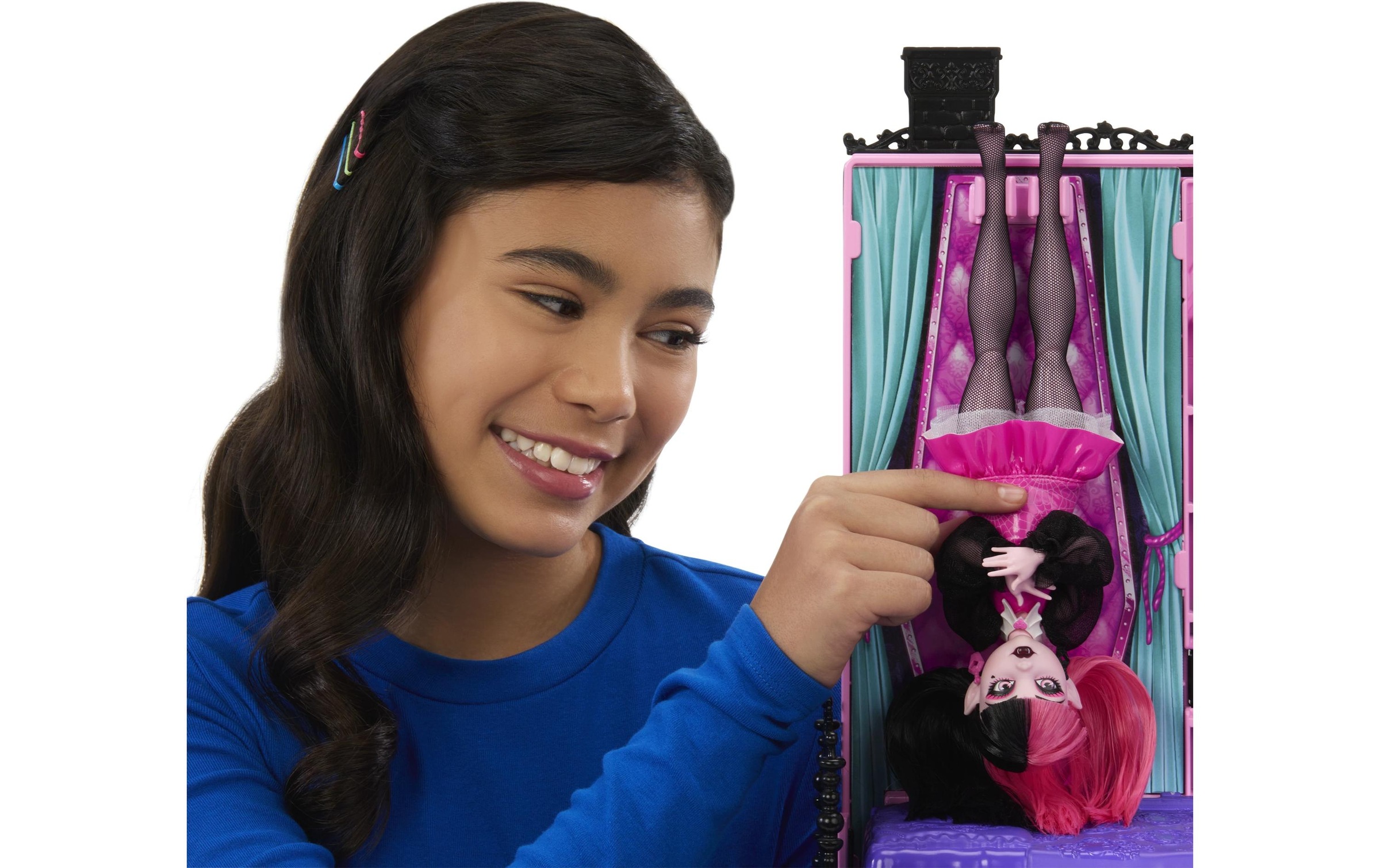 MonsterHigh™ Puppenhaus »Buh-tique Hotel Puppenhaus« mit 5 Spielbereichen und gruseligen Überraschungen