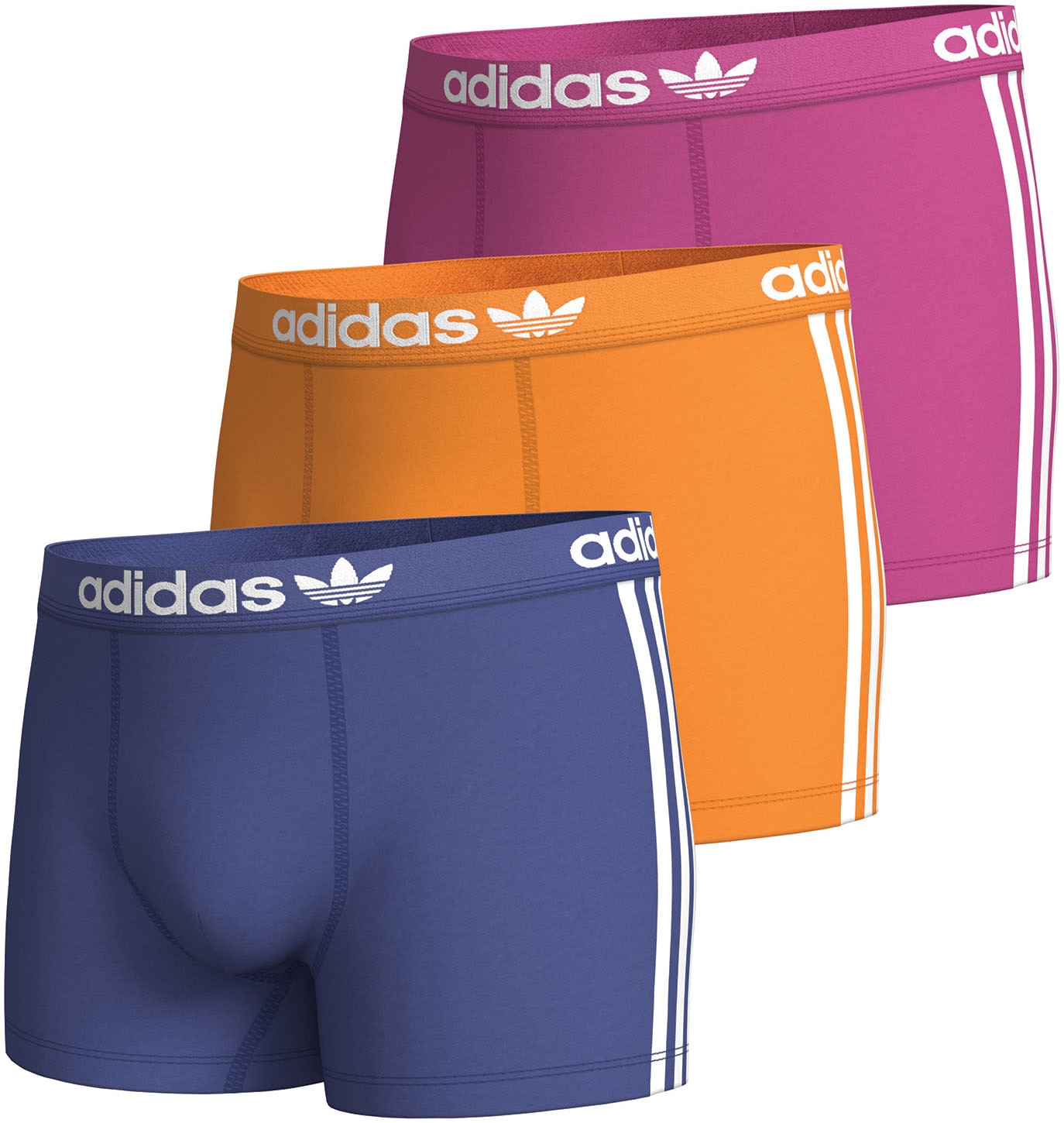 adidas Originals Boxershorts, (Packung, 3 St.), mit elastischem Logo-Bund