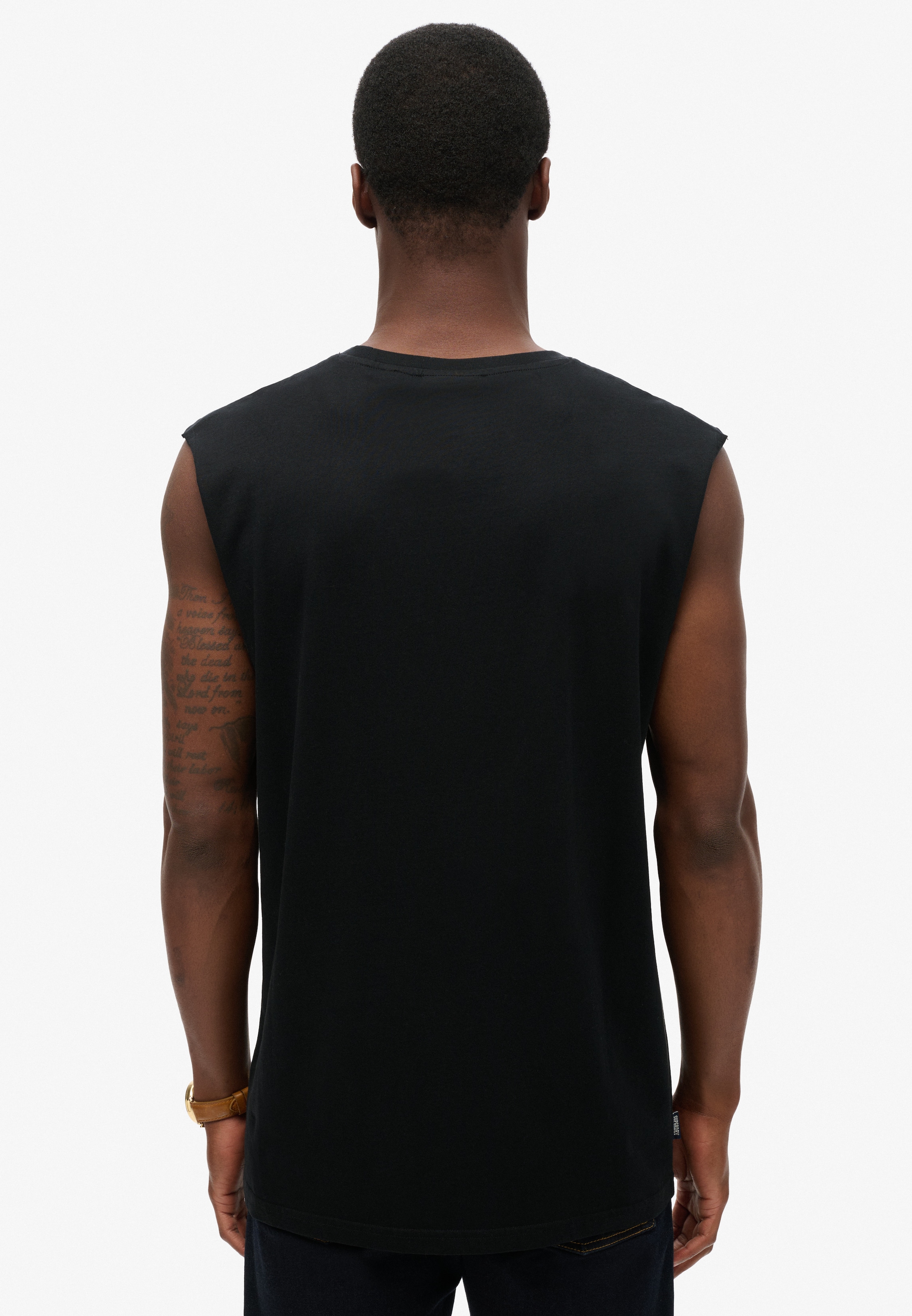 Superdry Débardeur »ESSENTIAL LOGO TANK UB« à coupe décontractée, en coton et jersey simple