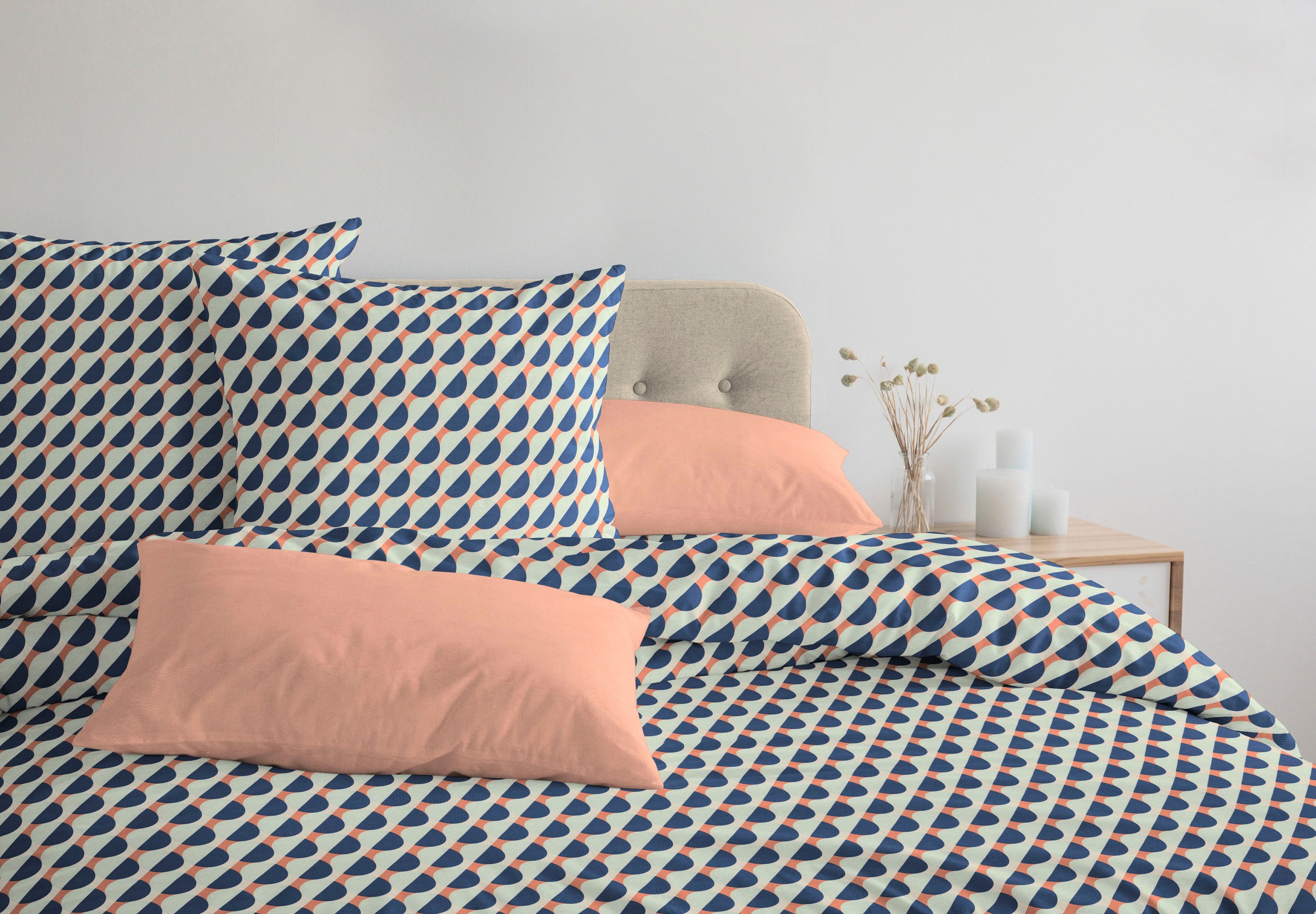 Adam Bettwäsche »Circles« 2 Stk. tlg. aus 100 % Bio-Baumwolle, 2 teilig - Bettwäsche Set