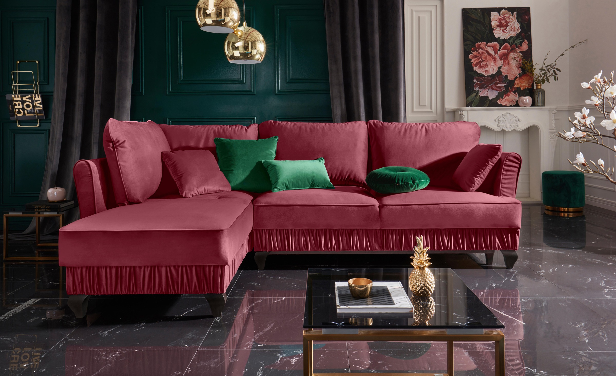 Image of Leonique Ecksofa »Liliette«, mit Bettfunktion, inklusive Bettkasten bei Ackermann Versand Schweiz