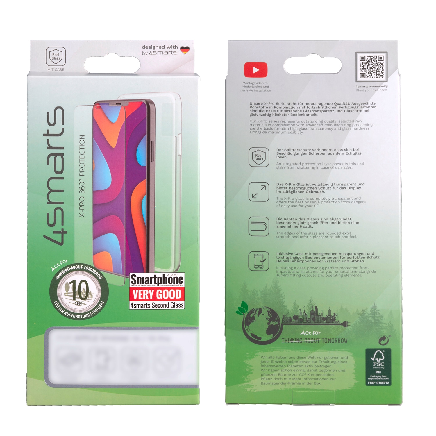 4smarts Handyhülle »X-Pro 360° Protection für Apple iPhone 7/8/SE 20/SE 22«, Apple iPhone 7/8/SE 2020/SE 2022, Backcover, Schutzhülle, Handyschutzhülle, Case, Schutzcase, stossfest