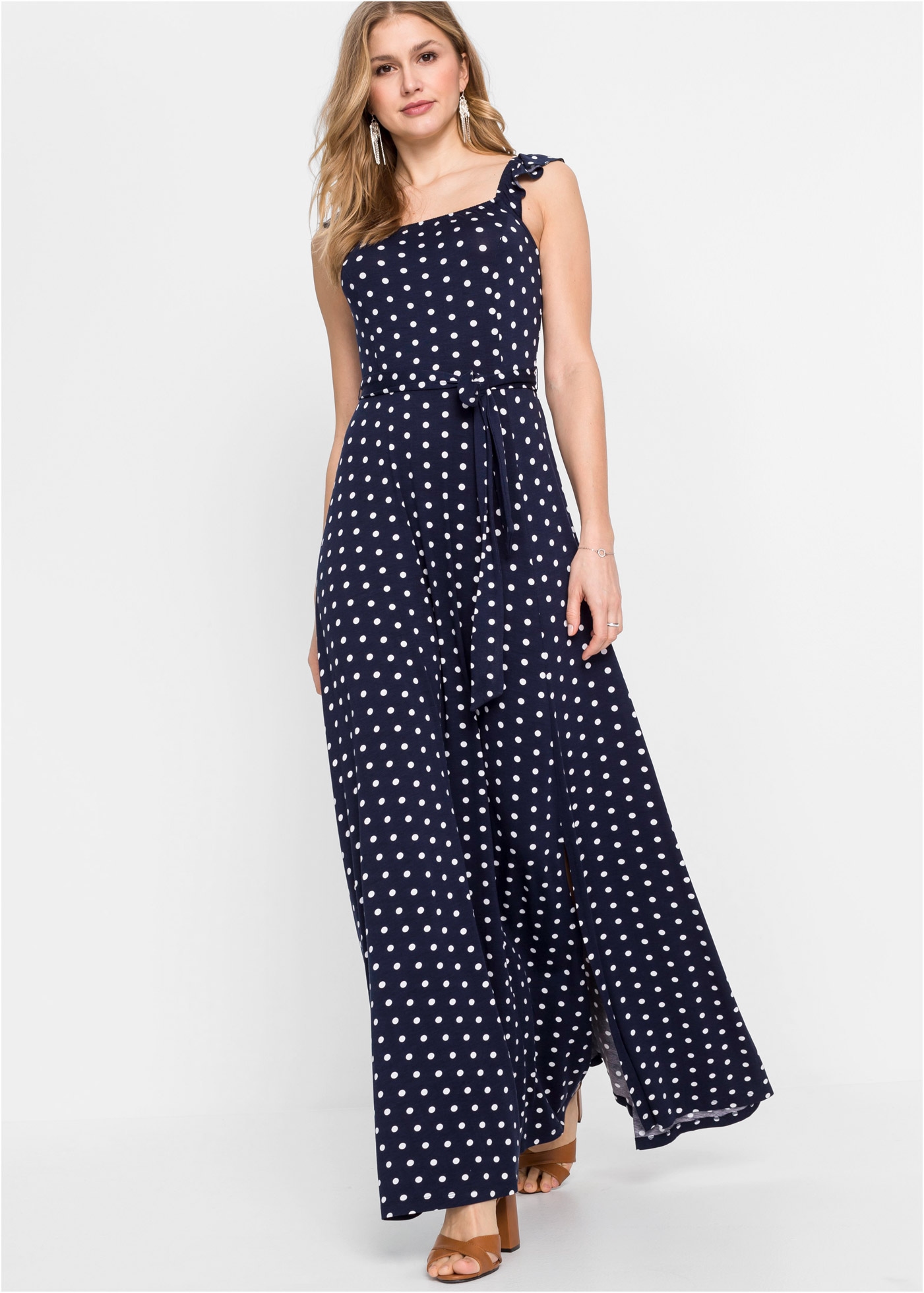 Image of bonprix Maxikleid für Frühjahr und Sommer, aus Viskose und Elasthan, ärmellos
