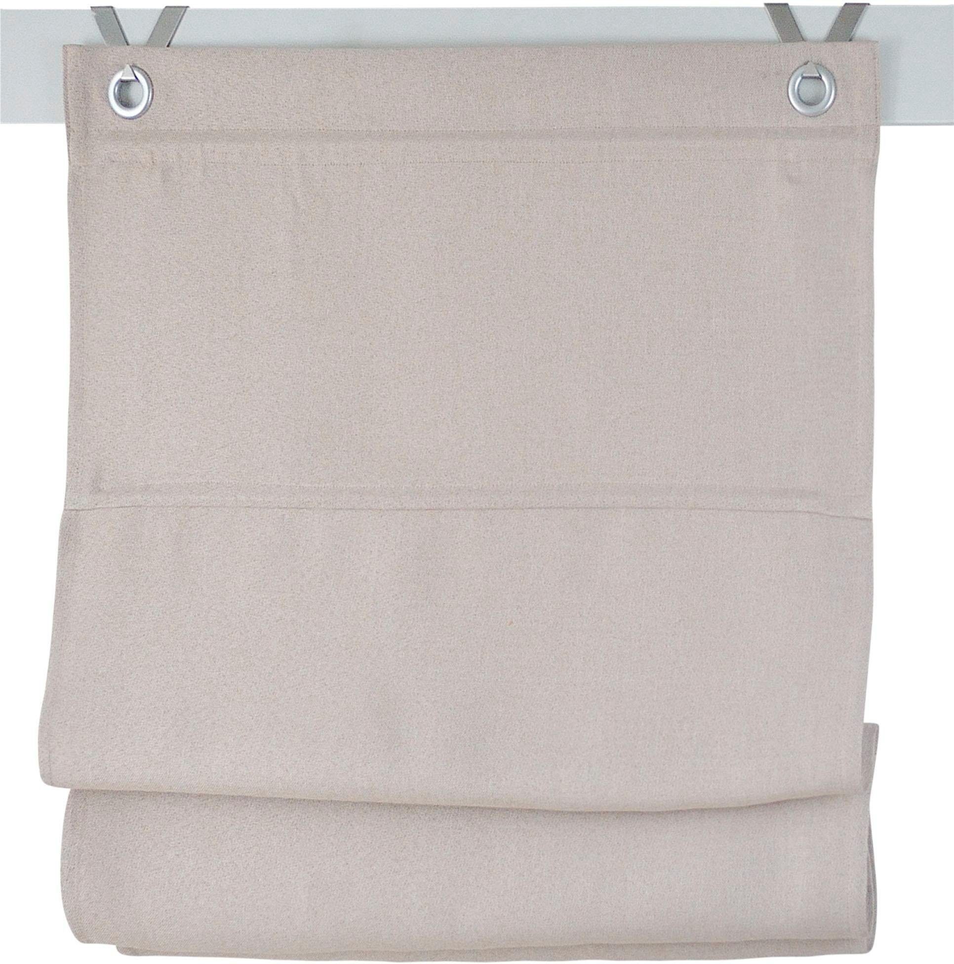 Image of Kutti Raffrollo »Dimout«, mit Hakenaufhängung, ohne Bohren, freihängend, mit Ösen, inkl. Fensterhaken bei Ackermann Versand Schweiz