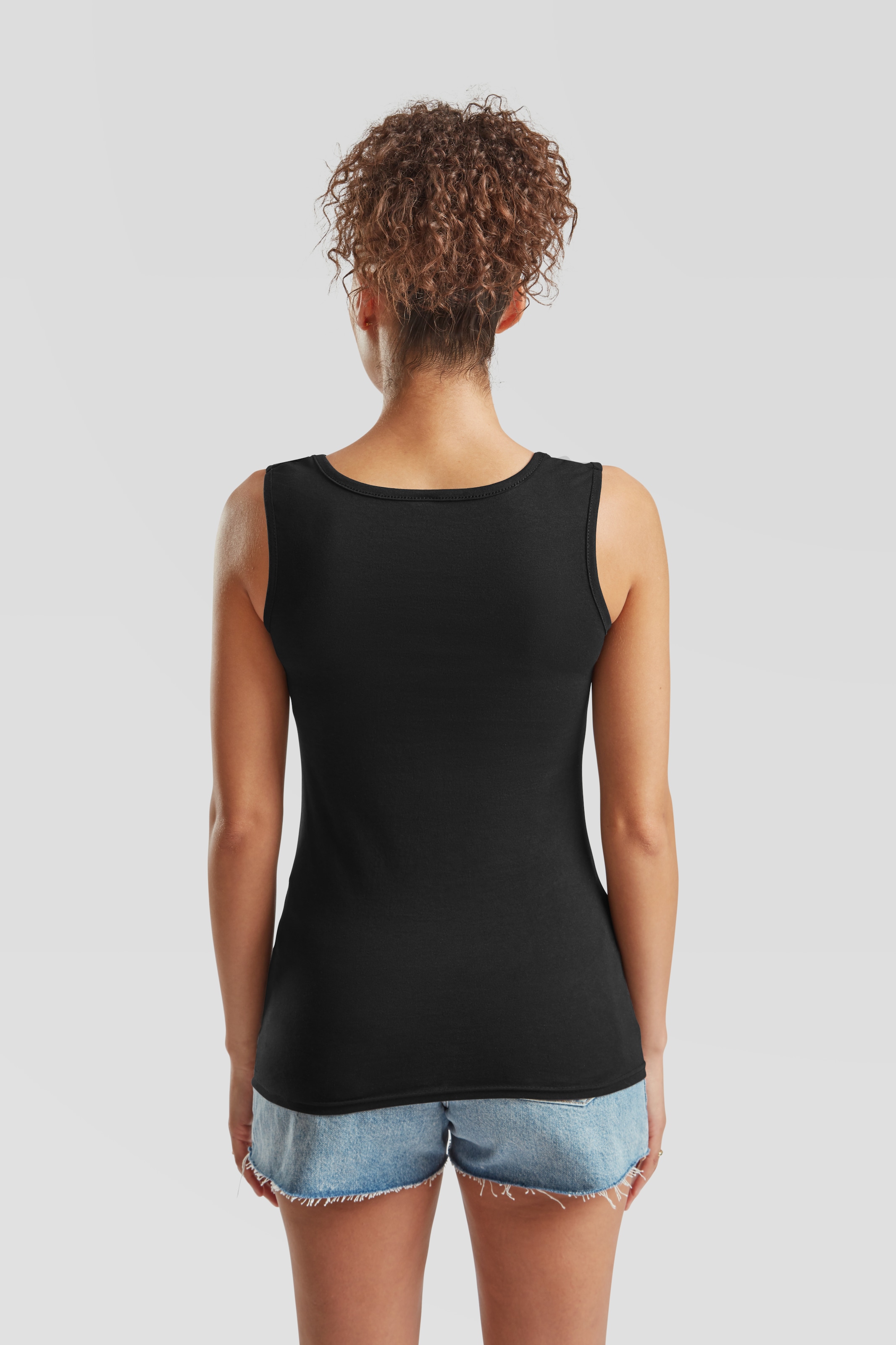 Fruit of the Loom Tanktop Packung, 3 Stk. aus reiner Baumwolle, Rundhals