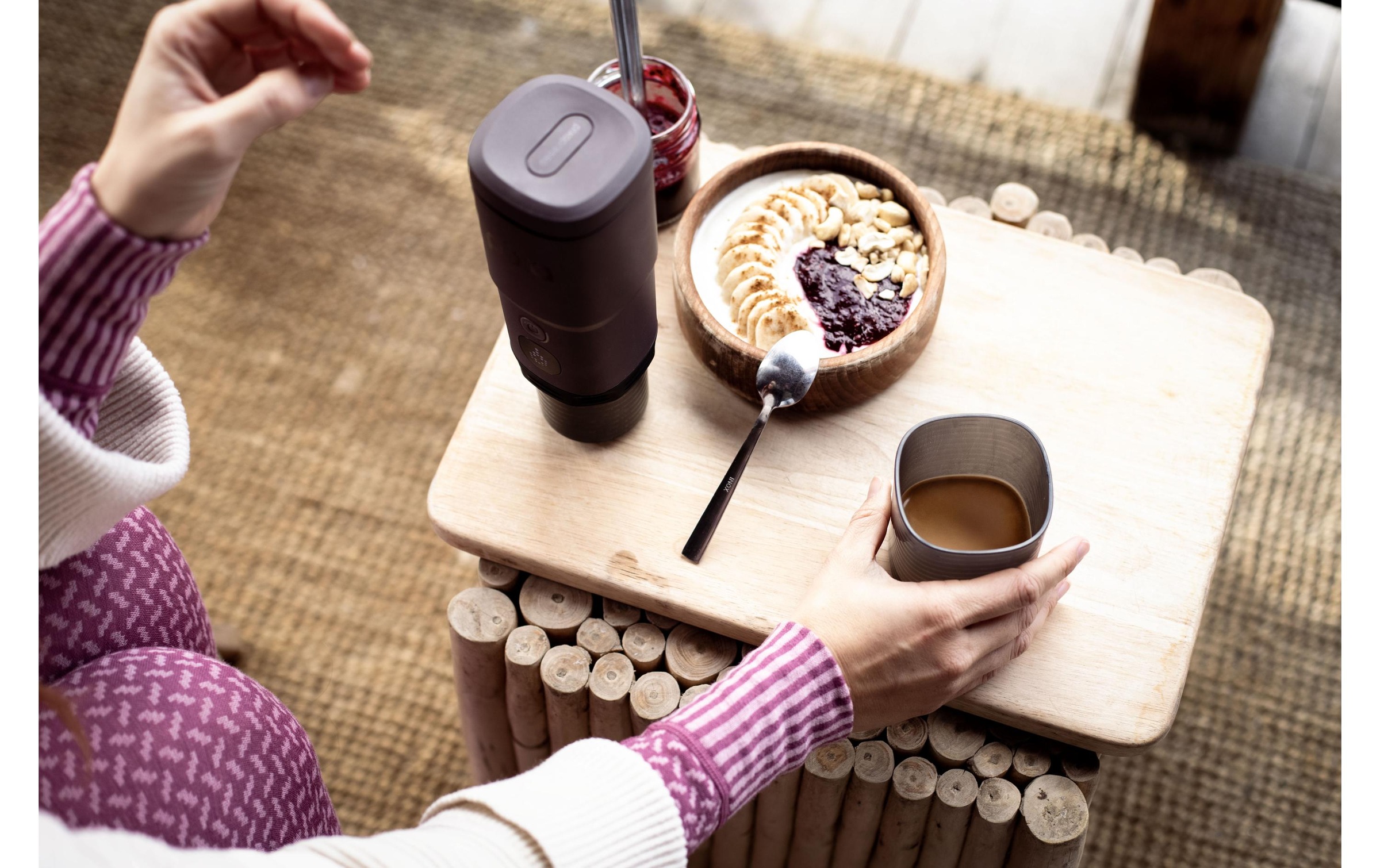 Wacaco Machine à café de voyage »Pixapresso Nespresso Kapseln« Material: Edelstahl, Silikon