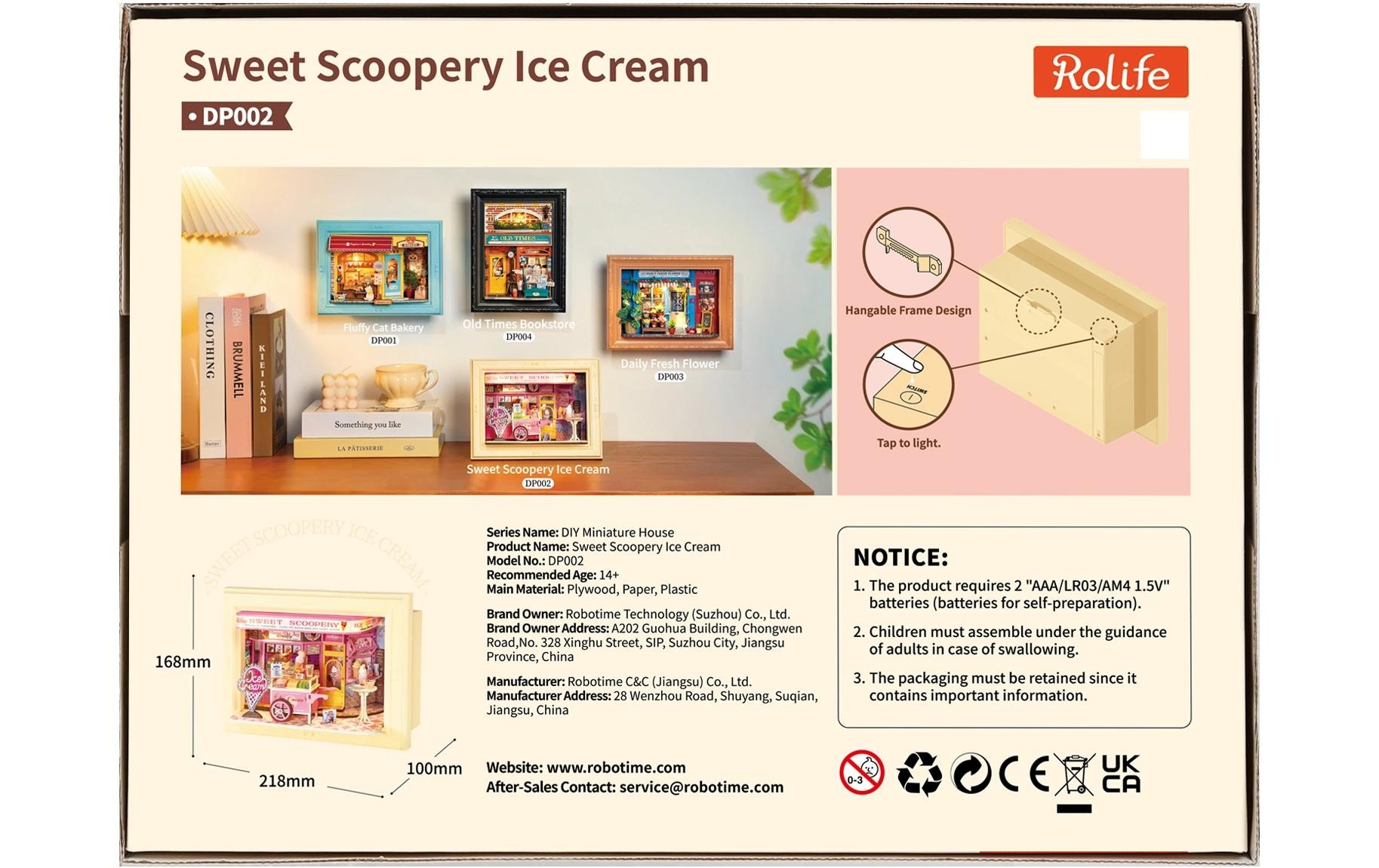   Modellbausatz »Rolife Sweet Scoopery Ice Cream« 119 Stk. tlg.