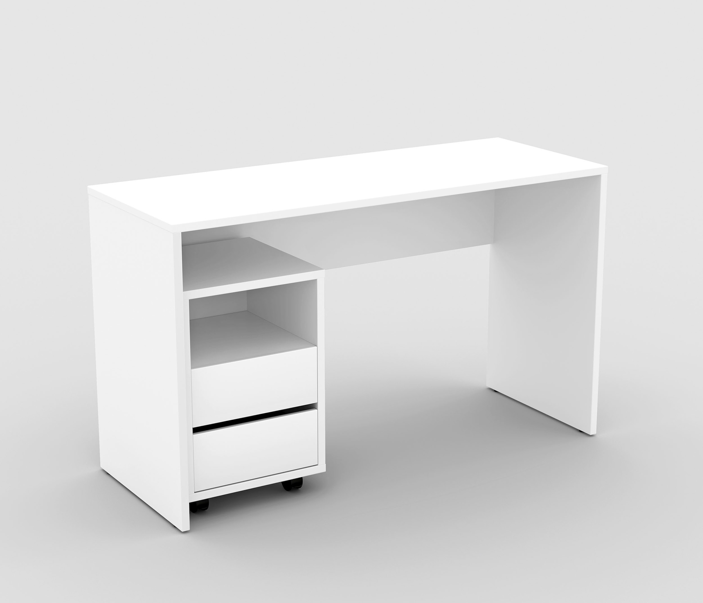 Image of Home affaire Büromöbel-Set "Agapi" Set, 2 Stk. tlg. bestehend aus Schreibtisch und Rollcontainer im modernen Design