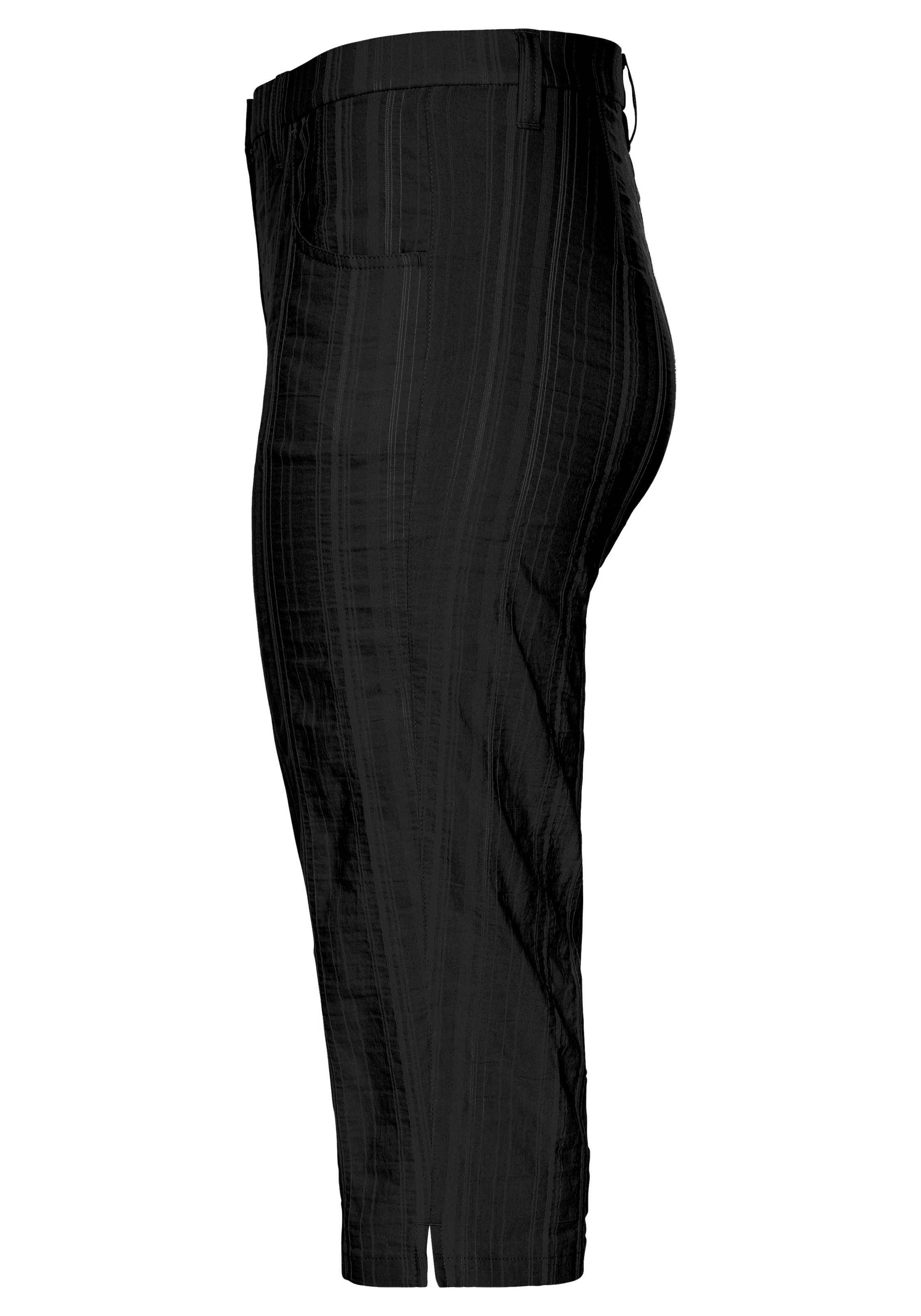KjBRAND Pantalon capri »Babsie: bequemer Oberschenkel«  Pantalon d'été à motif structuré
