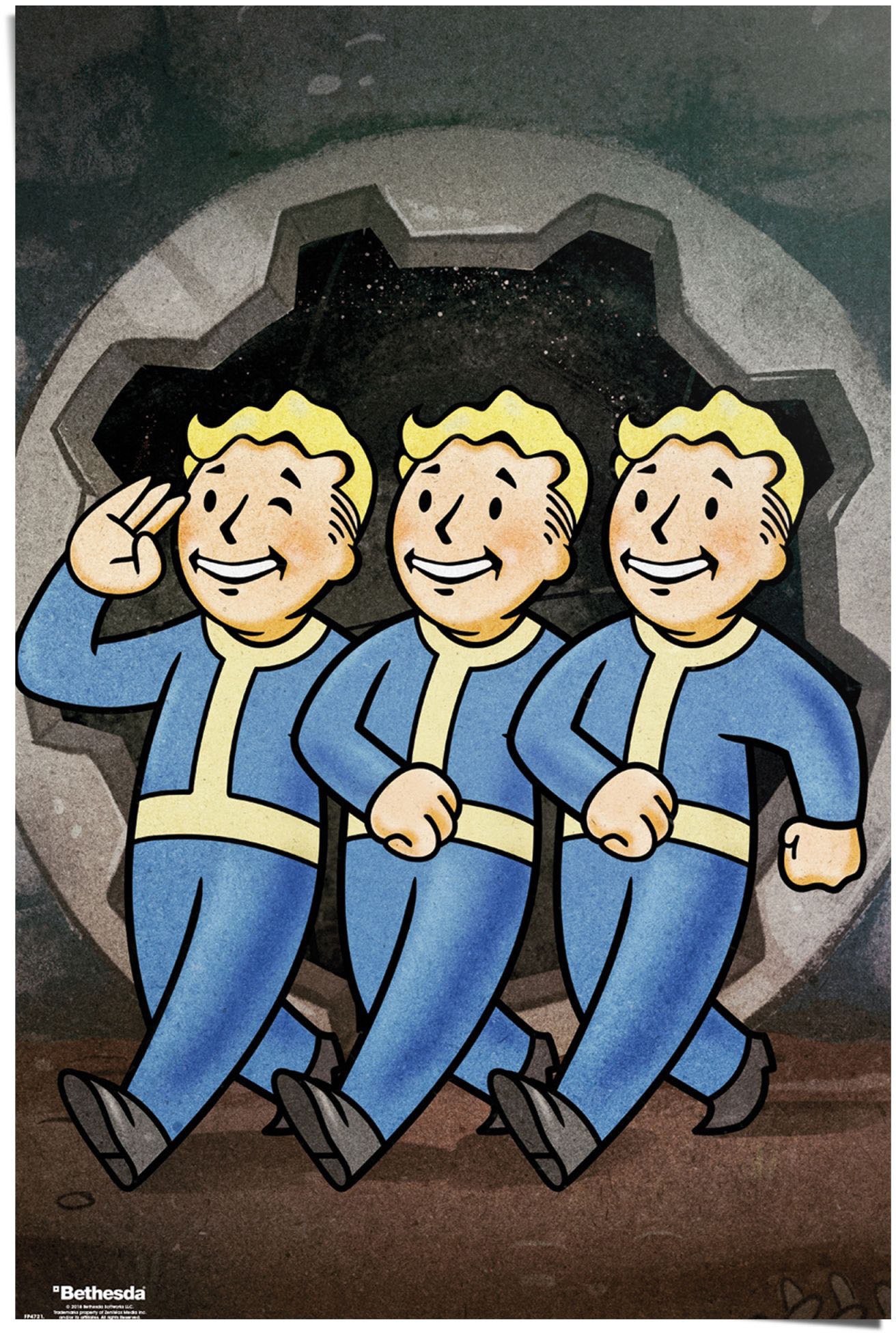 Image of Reinders! Poster »Fallout 76 Vault boys«, (1 St.) bei Ackermann Versand Schweiz