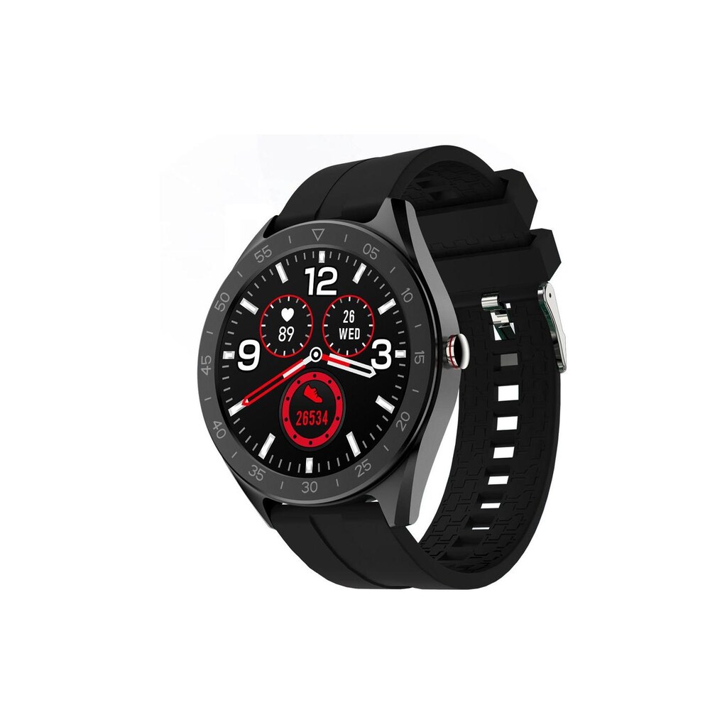 Lenovo Smartwatch »Lenovo Sportuhr R1 Schwarz/Schwarz«, (Android Wear)