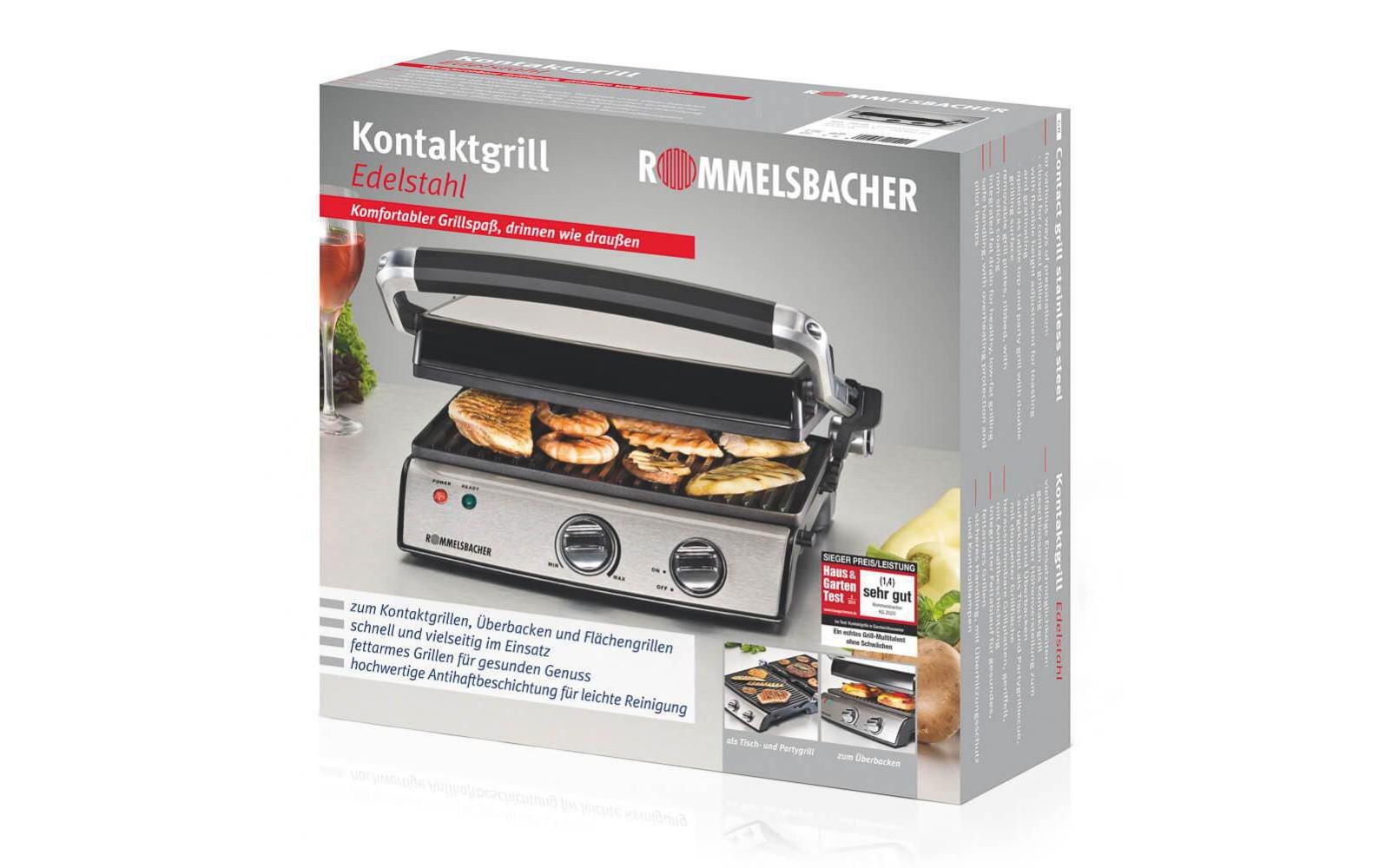 Rommelsbacher Kontaktgrill »20.KG, 2020«, 2000 W, 2000 W