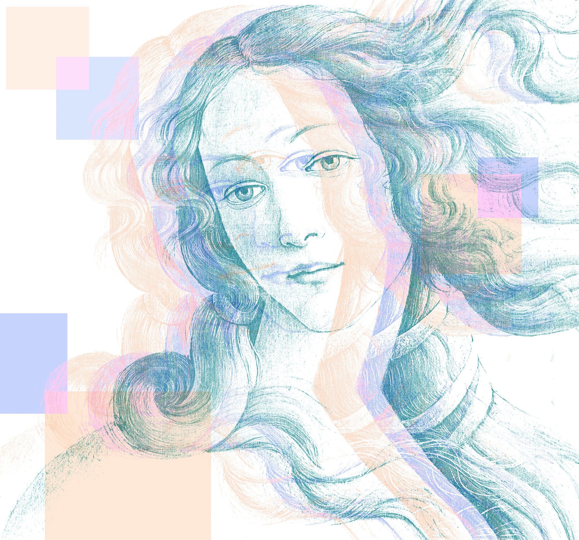 Image of Komar Fototapete »Venus«, bedruckt-Comic-Retro-mehrfarbig, BxH: 300x280 cm bei Ackermann Versand Schweiz