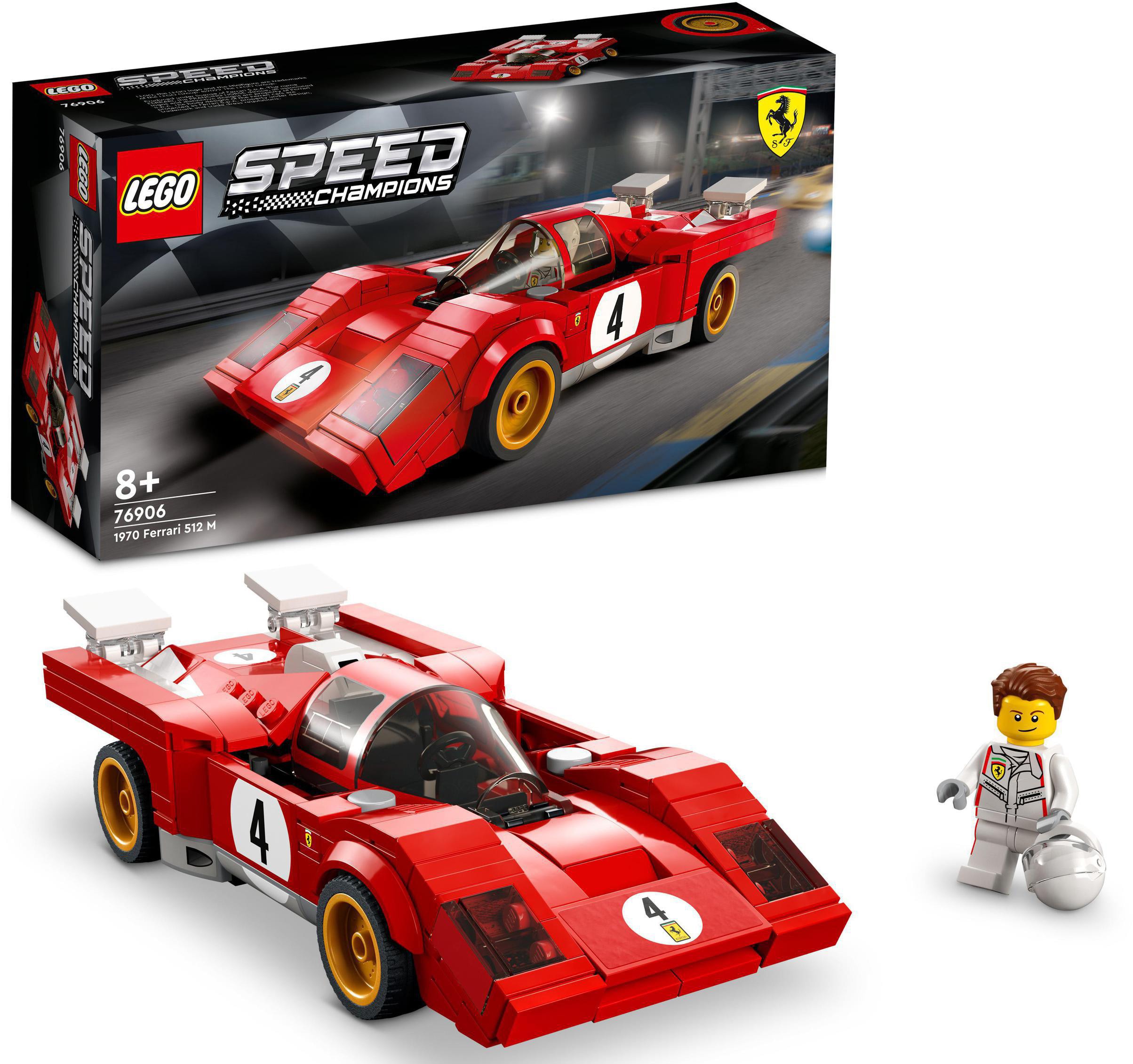 Image of LEGO® Konstruktionsspielsteine »1970 Ferrari 512 M (76906), LEGO® Speed Champions«, (291 St.), Made in Europe bei Ackermann Versand Schweiz