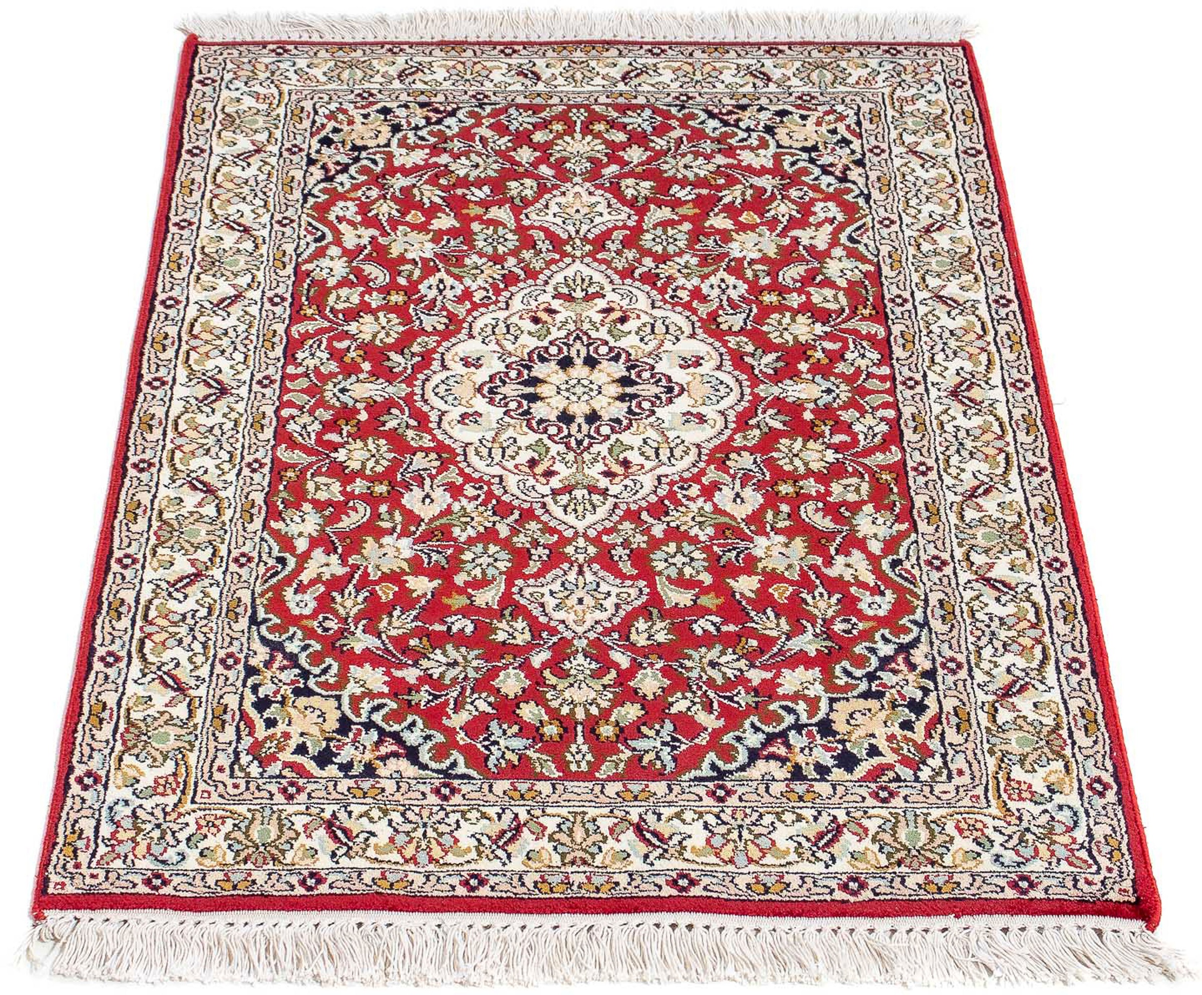 Image of morgenland Orientteppich »Perser - Classic - 94 x 62 cm - dunkelrot«, rechteckig, 10 mm Höhe, Wohnzimmer, Handgeknüpft, Einzelstück mit Zertifikat bei Ackermann Versand Schweiz