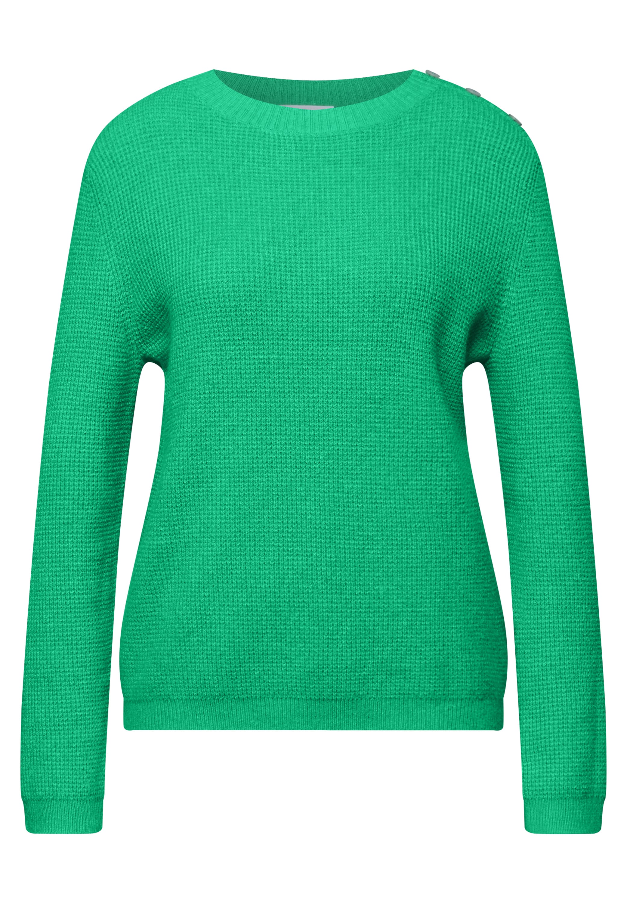 STREET ONE Pull en tricot mit Knopfdetail