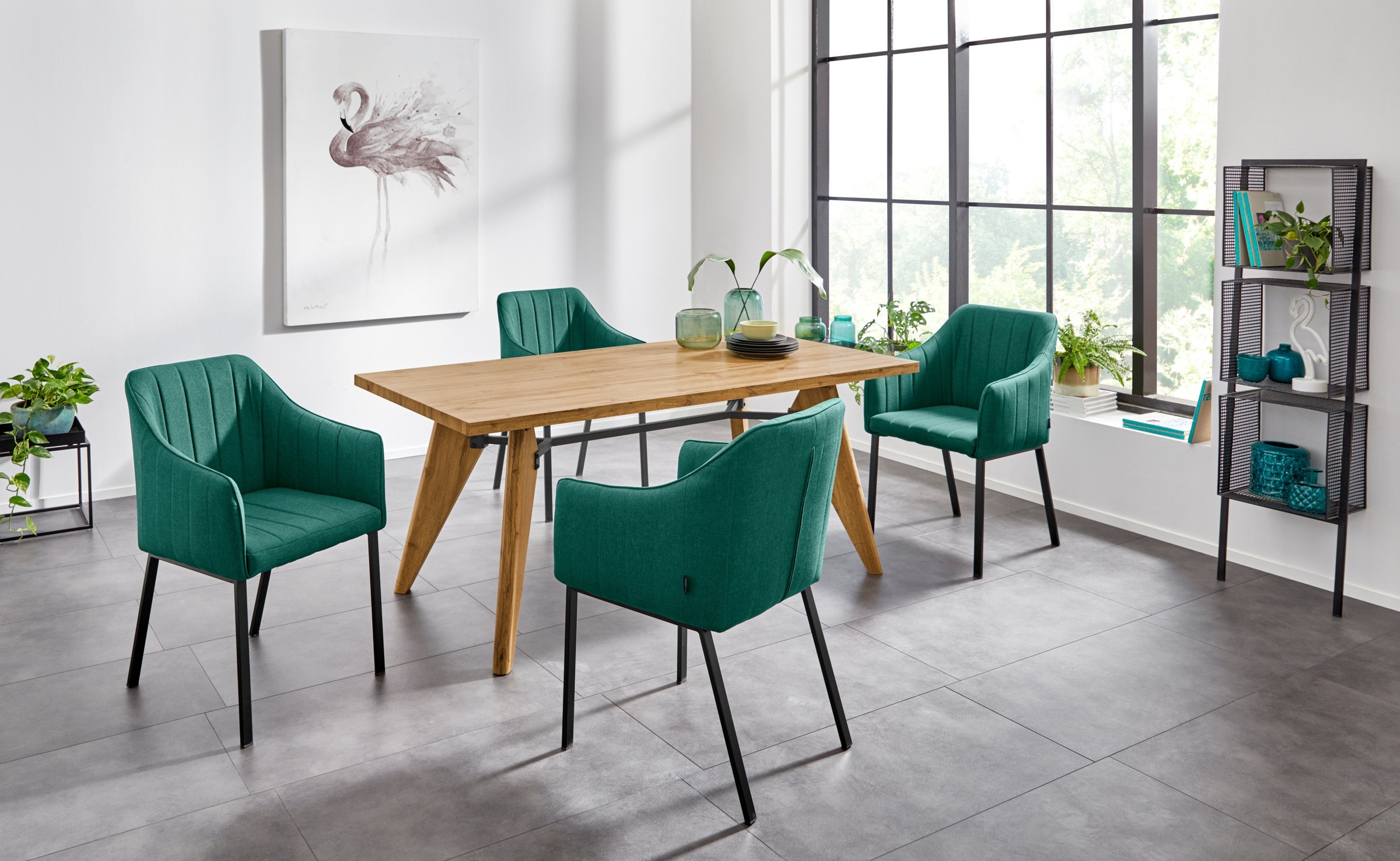 Image of INOSIGN Esstisch »Ivan«, mit einer schönen folierten Holzoptik, in zwei verschiedenen Tischbreiten, pflegeleichte Oberflächen bei Ackermann Versand Schweiz