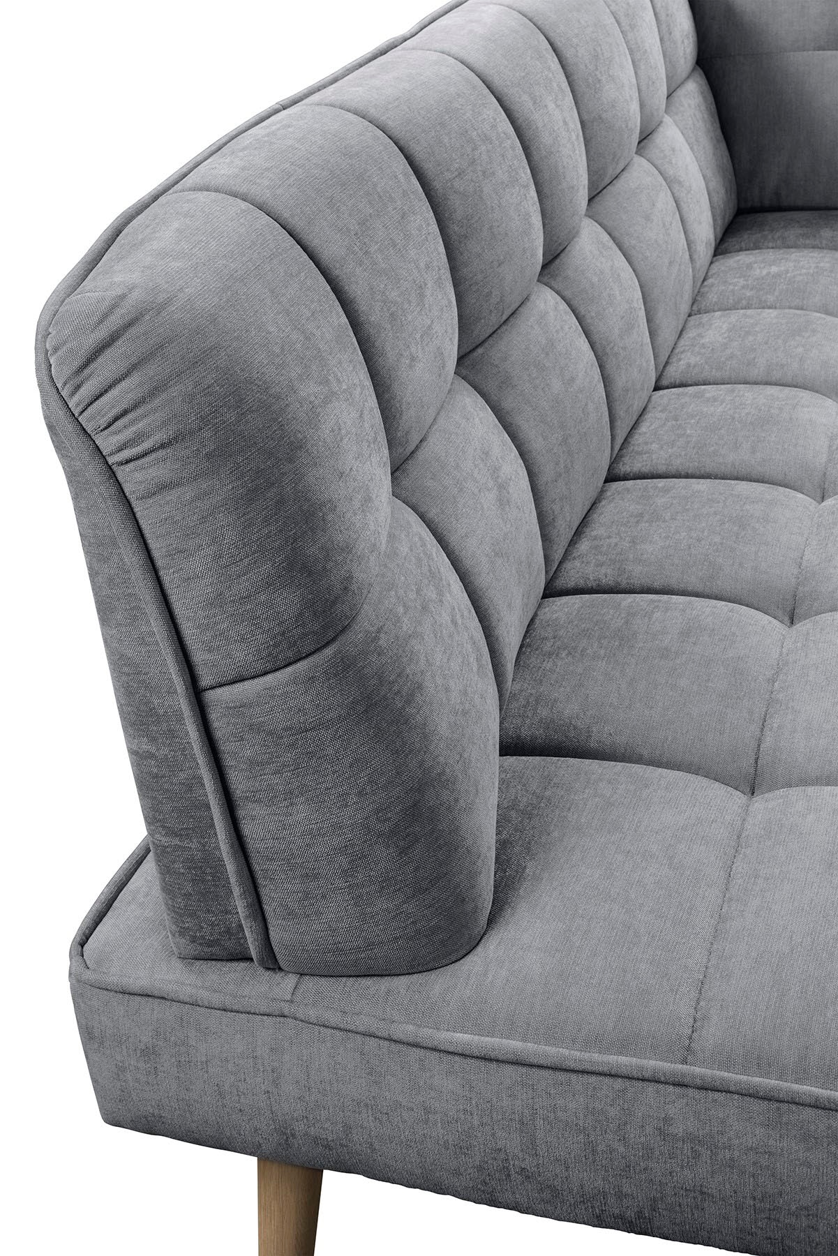 exxpo - sofa fashion Eckbank »Latte« moderne Sitz- und Rückensteppung, bequem und elegant, hoher Holzfuss