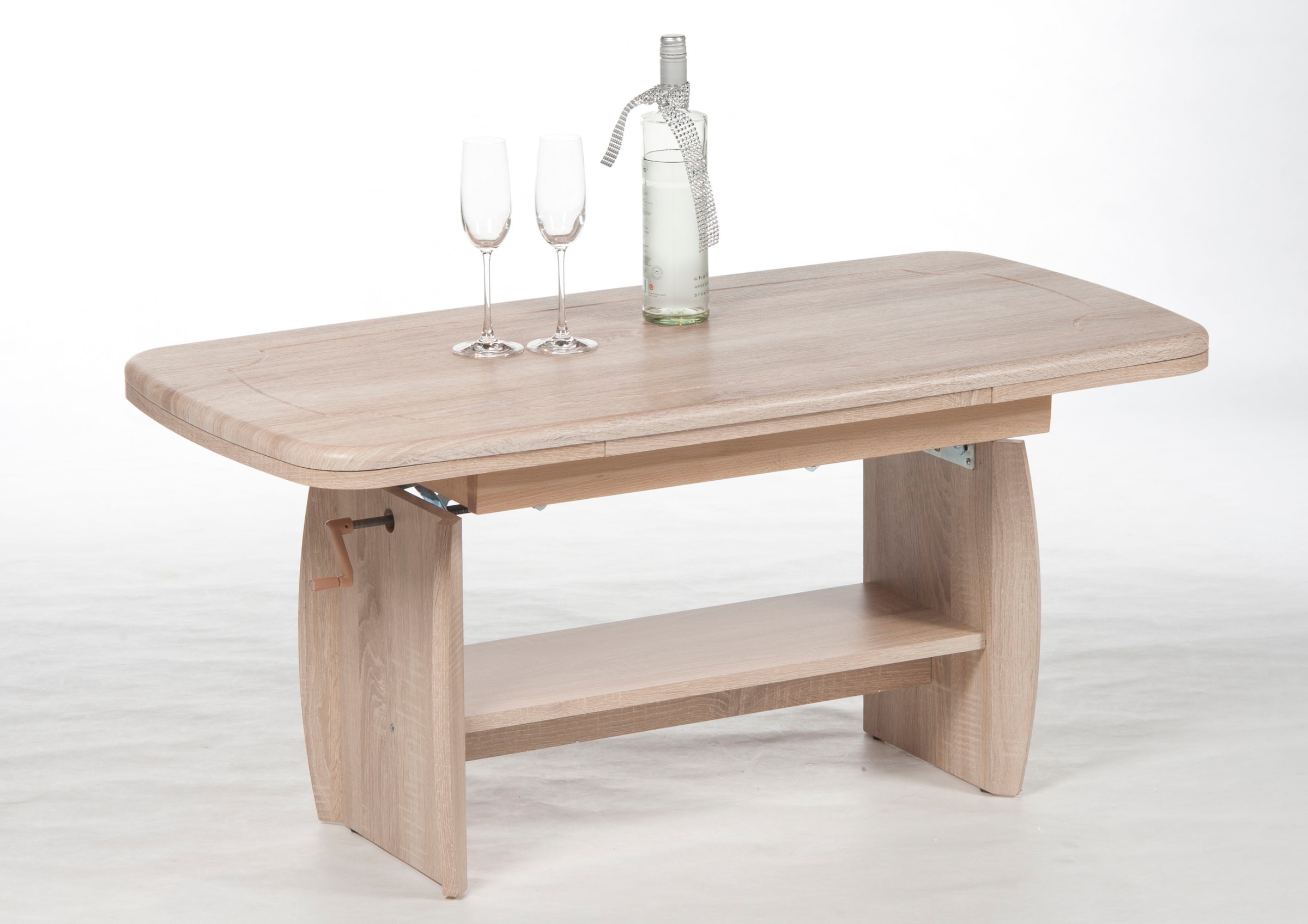 Image of Stolkom Couchtisch "Kirk" höhenverstellbar, Tisch mit Auszug