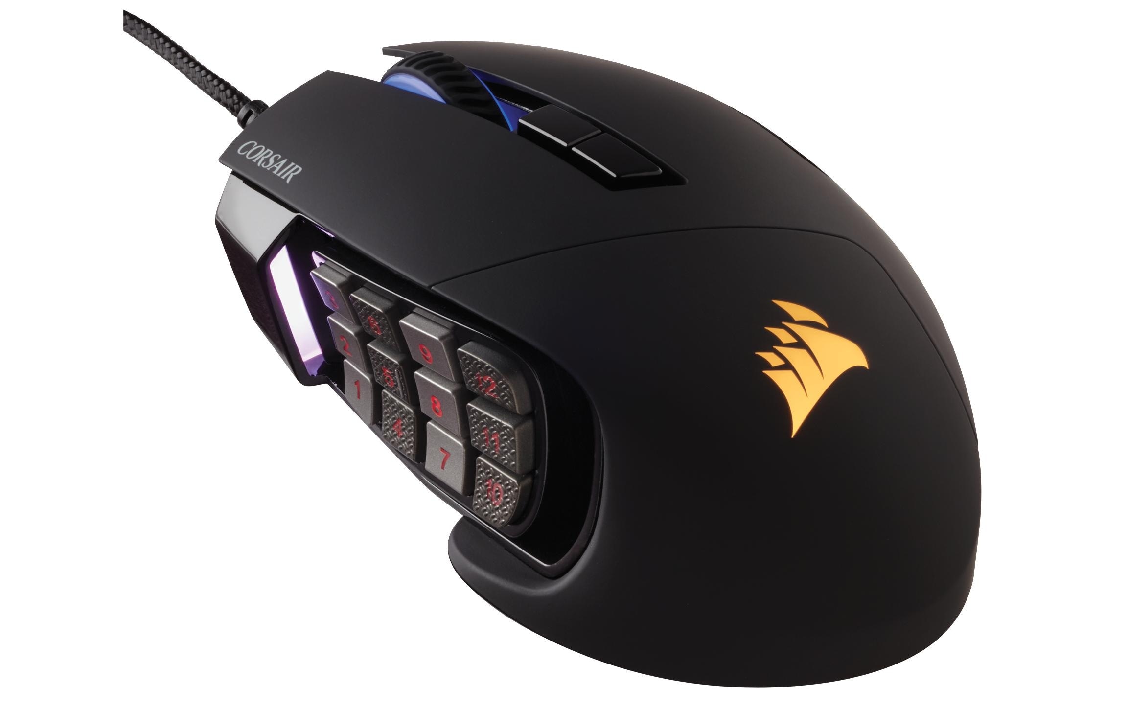 Corsair Gaming-Maus »Corsair Scimitar RGB Elite, schwarz«, kabelgebunden