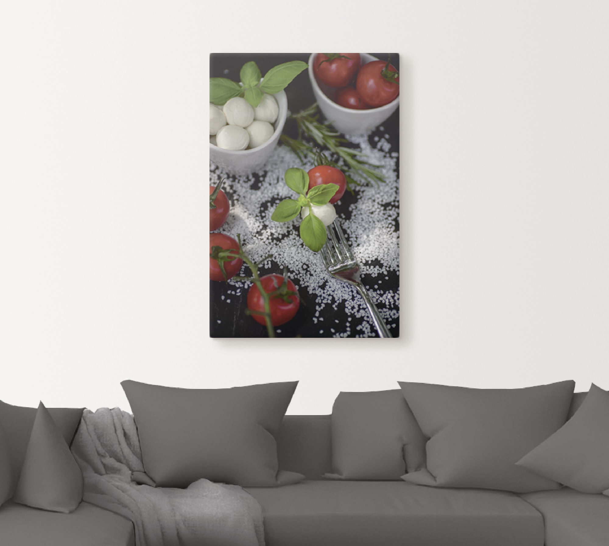 Artland Leinwandbild »Mediterranes aus der Küche« Lebensmittel 1 Stk. tlg. auf Holzrahmen gespannt