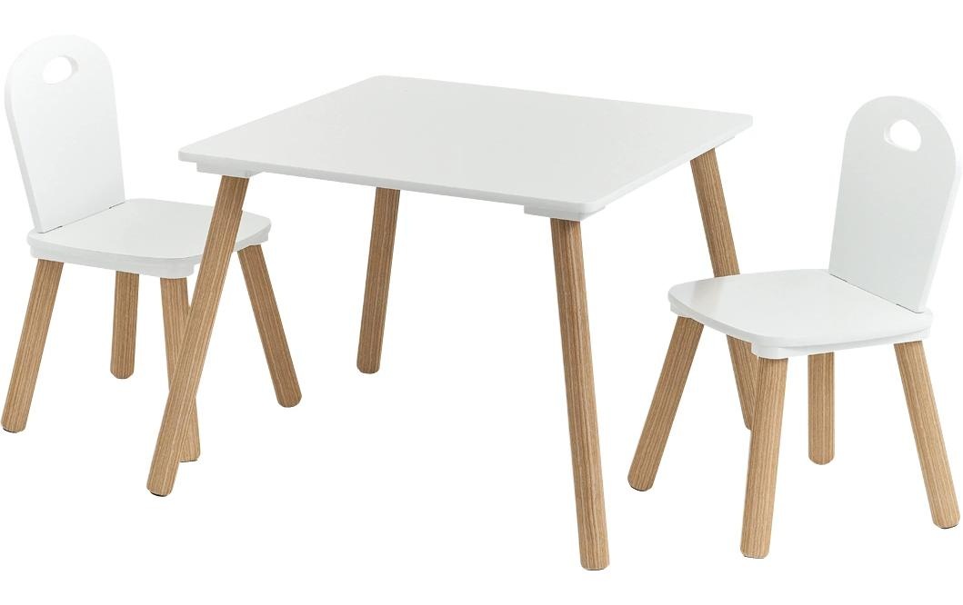 Image of Zeller Present Kindersitzgruppe "für Kinder 3-teilig Nature; Weiss" 3 Stk. tlg.