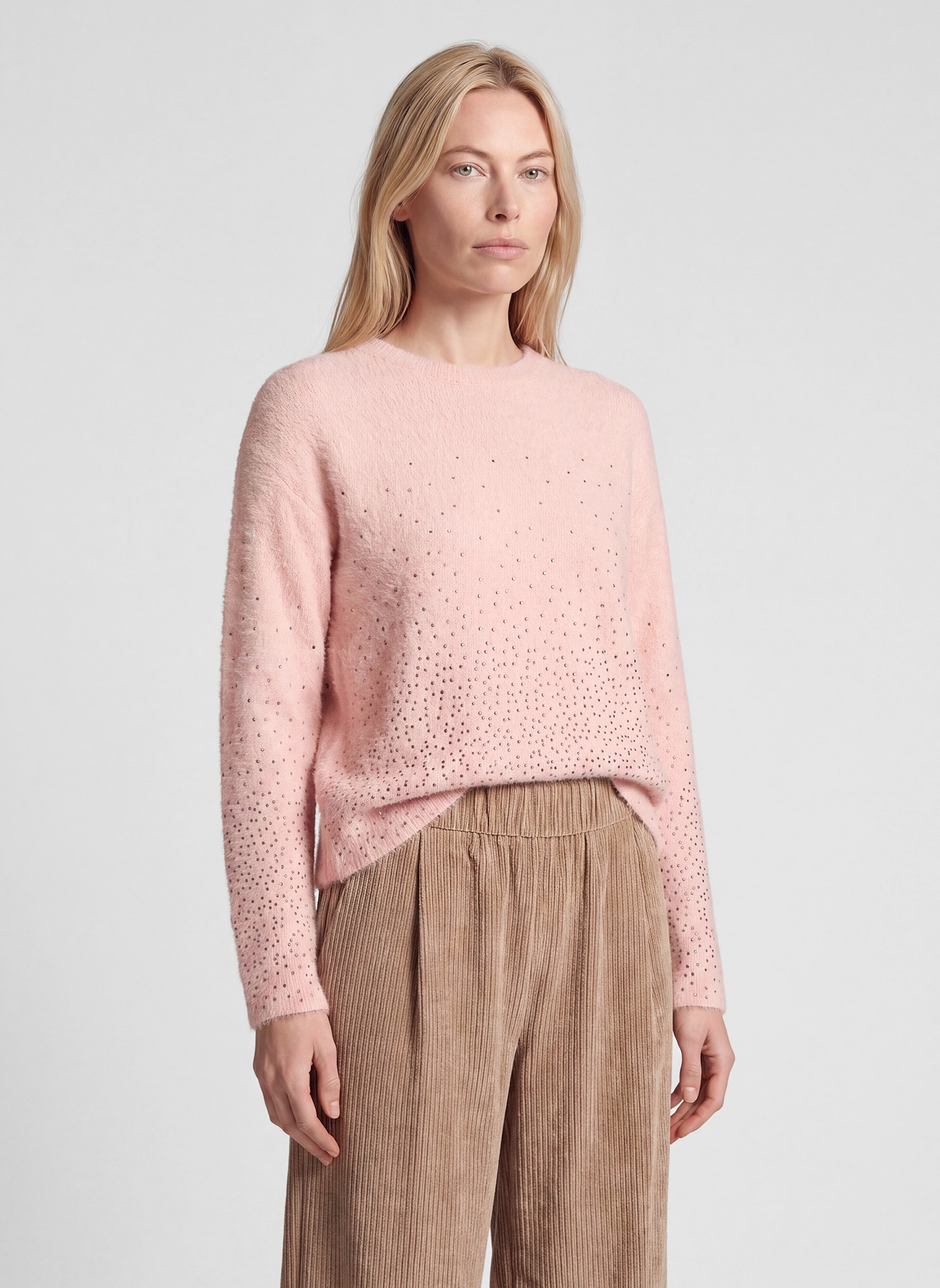 Image of Rabe Strickpullover mit Glitzersteinen / Woll-Anteil