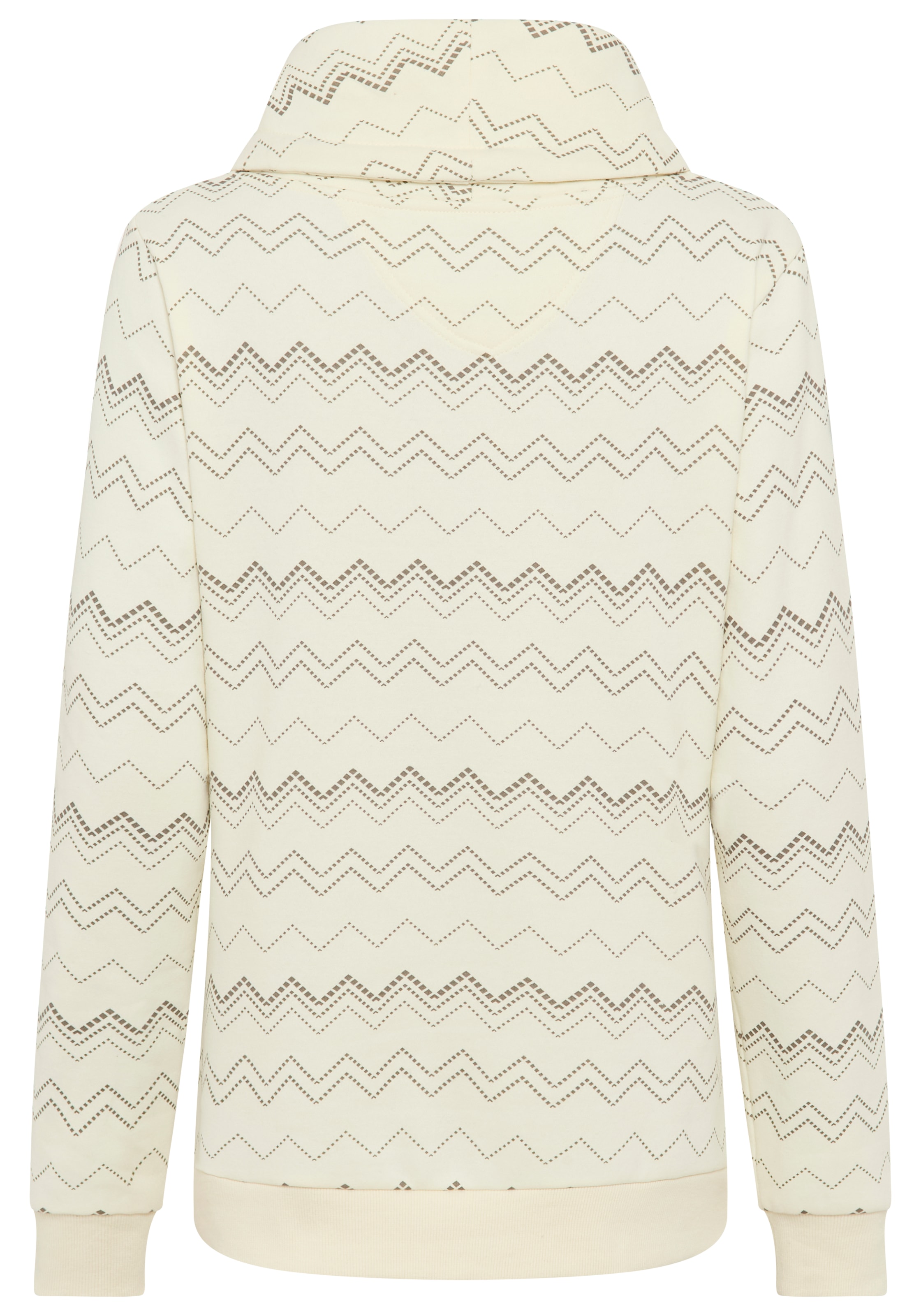 KangaROOS Sweatshirt mit hohem kuscheligen Kragen und Alloverdruck