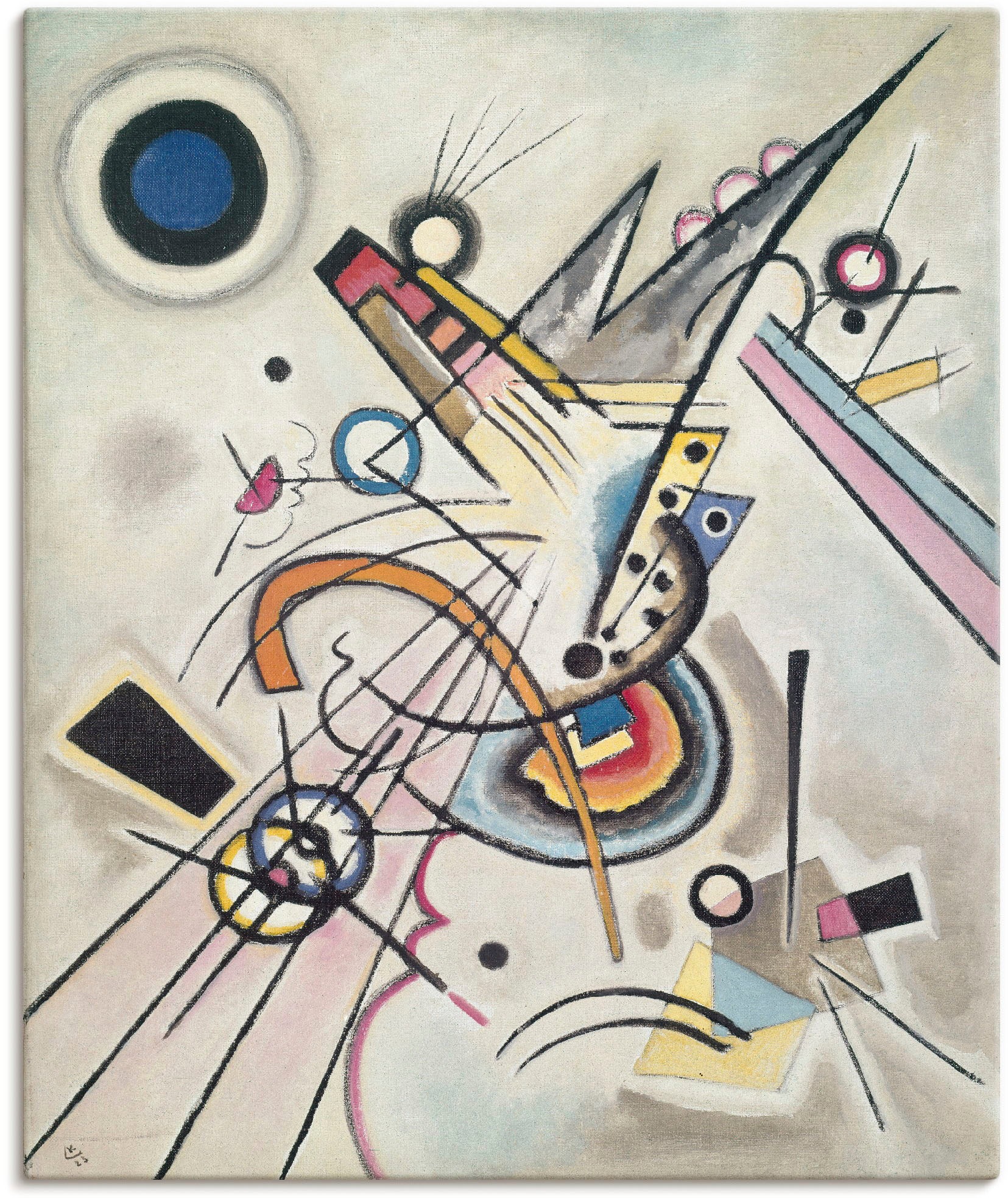 Image of Artland Wandbild »Diagonale. 1923.«, Muster, (1 St.), in vielen Grössen & Produktarten -Leinwandbild, Poster, Wandaufkleber / Wandtattoo auch für Badezimmer geeignet bei Ackermann Versand Schweiz