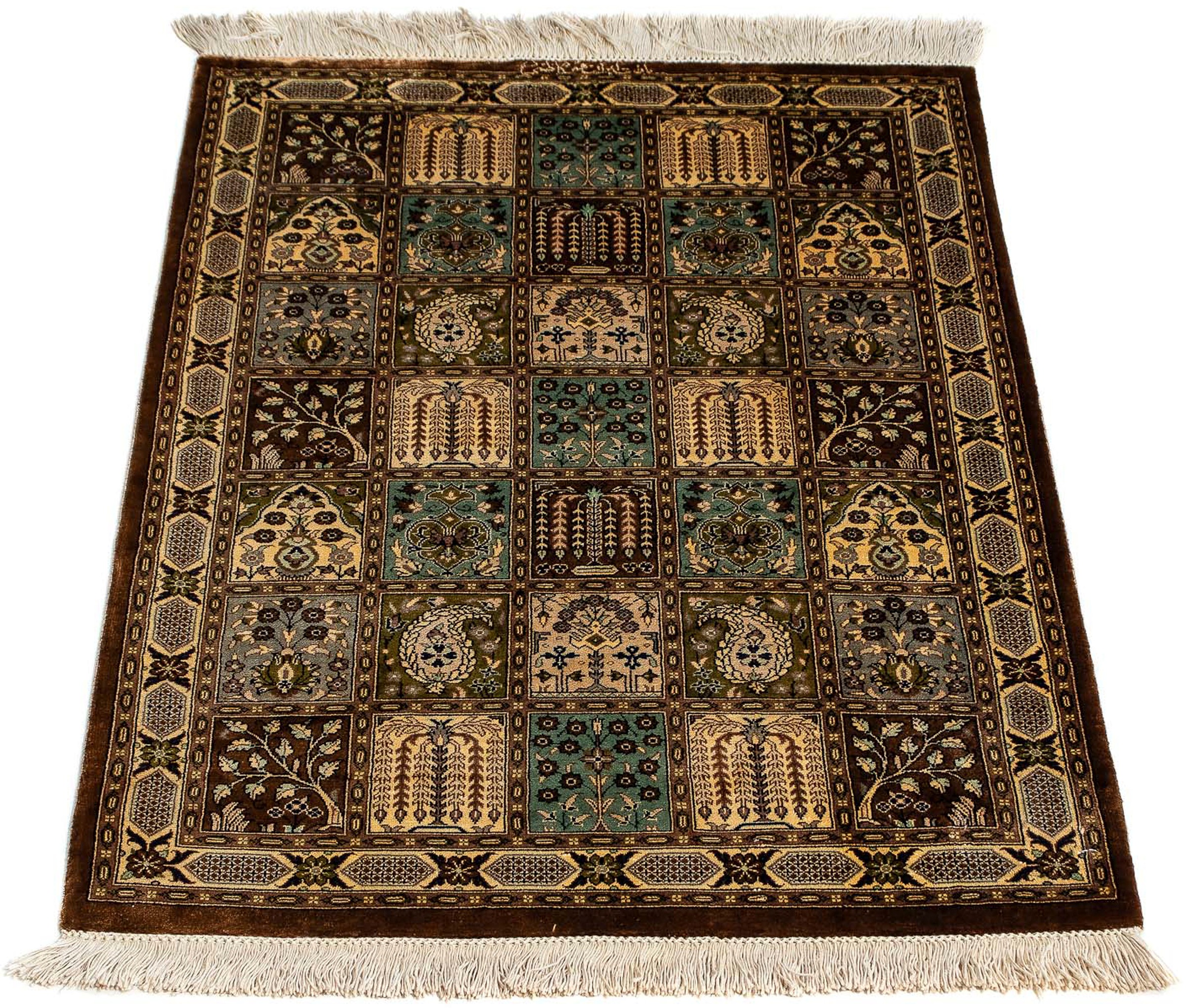 Image of morgenland Orientteppich »Perser - Ghom - 93 x 59 cm - mehrfarbig«, rechteckig, 10 mm Höhe, Wohnzimmer, Handgeknüpft, Einzelstück mit Zertifikat bei Ackermann Versand Schweiz