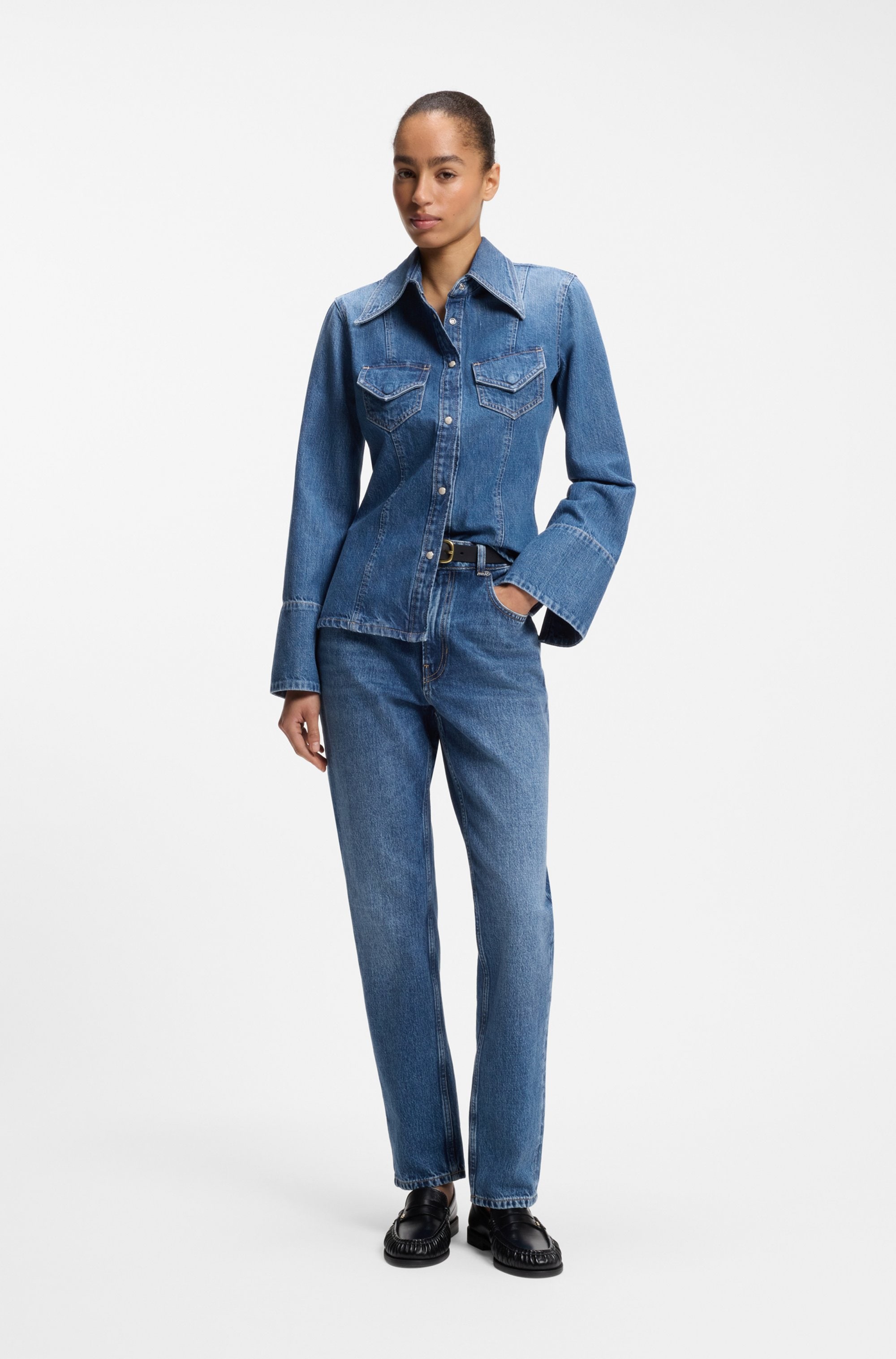 BOSS ORANGE Jeans slim »ADA SLIM HR 2.0 Premium Damenmode« mit hohem Bund