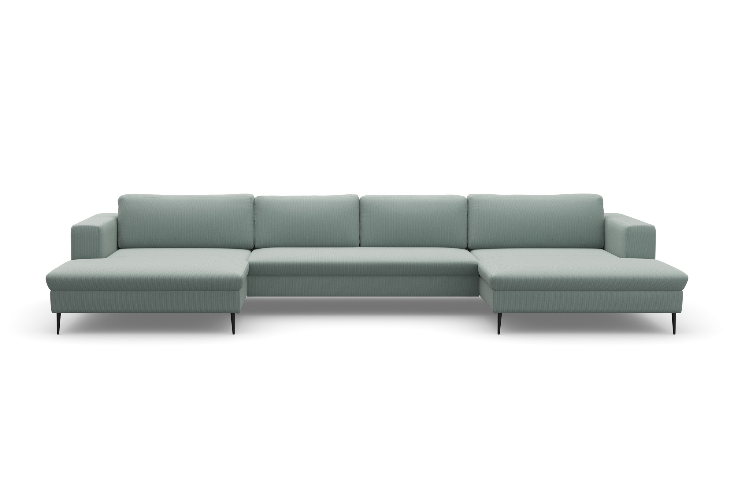 DOMO collection Wohnlandschaft »Modica U-Form«, XXL, in moderner Optik mit, 2 grosszügigen Recamieren, auch in Cord