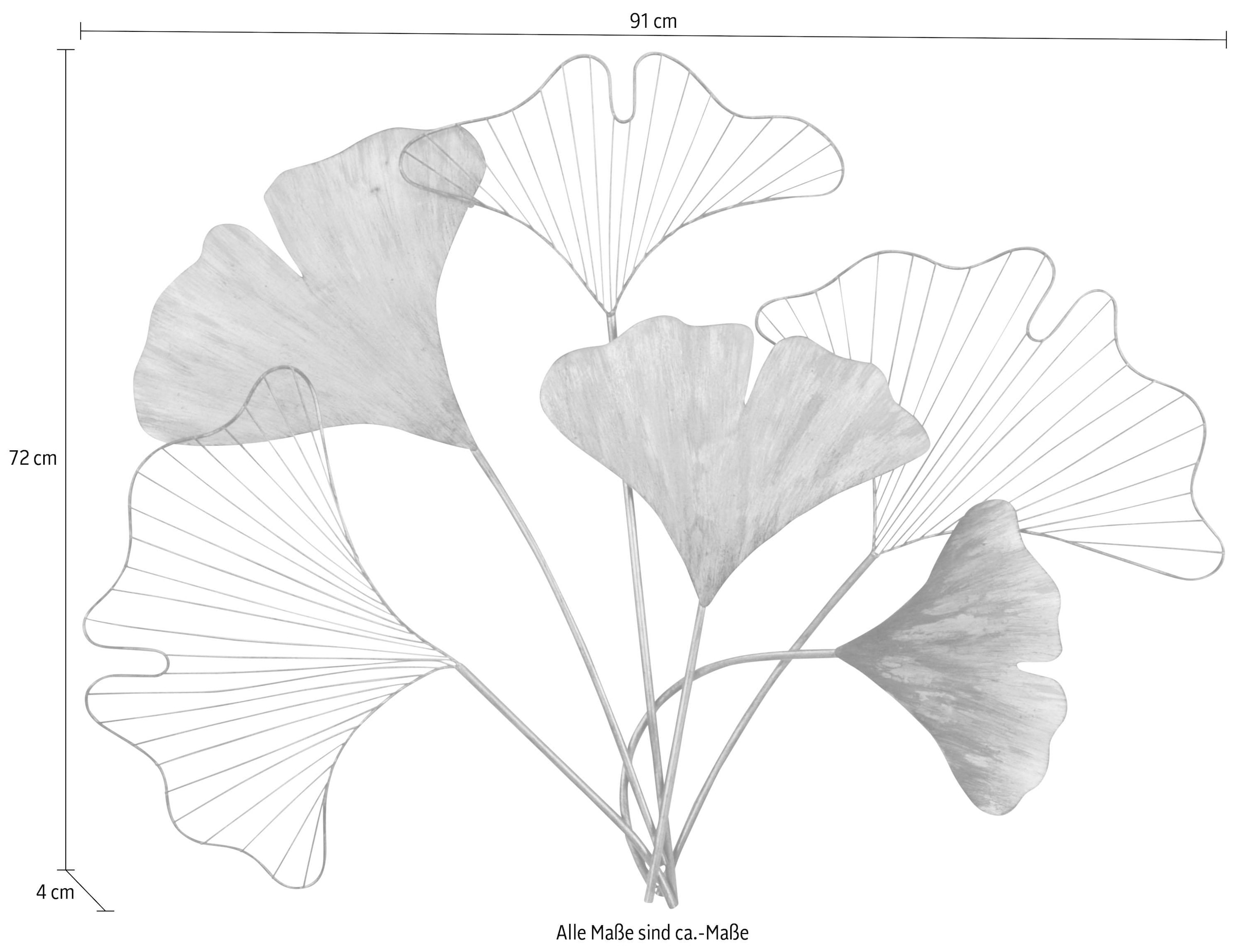 HOFMANN bequem Wanddeko, »Gingko«, AND LIVING Metall aus Wanddekoobjekt MORE kaufen