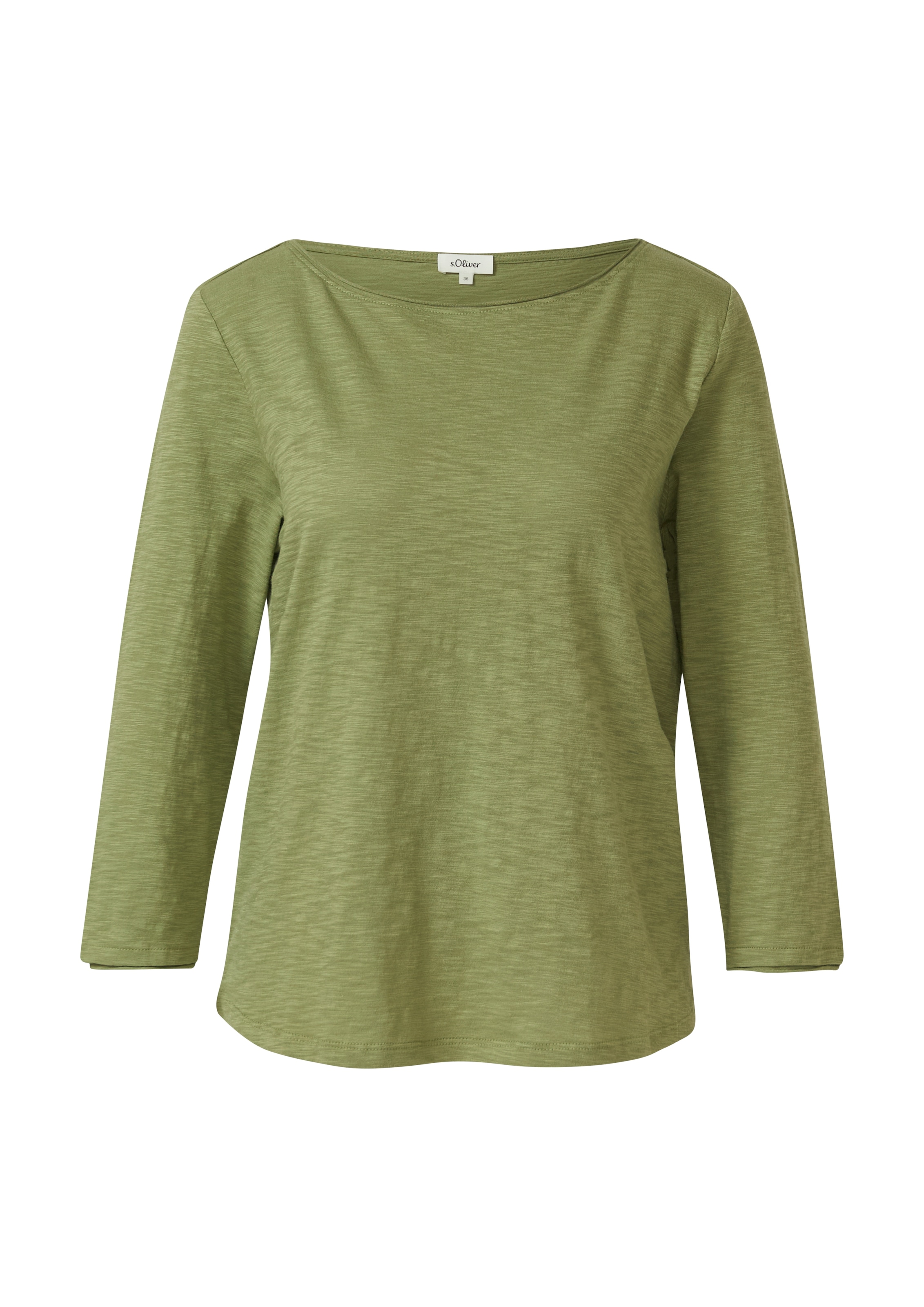 s.Oliver T-shirt à manches longues en fil flammé