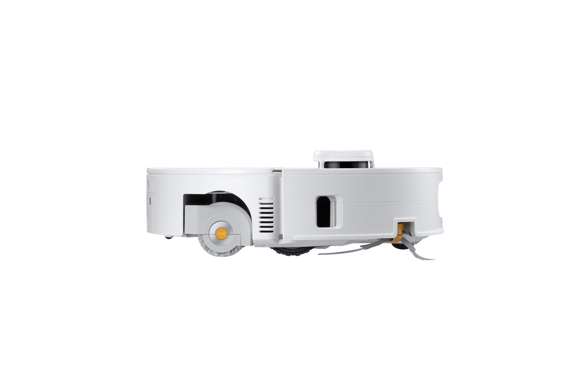 Roborock Saugroboter »Qrevo Curv 2 FlowX, White« Automatische Teppichschutz‑Walzenklappe