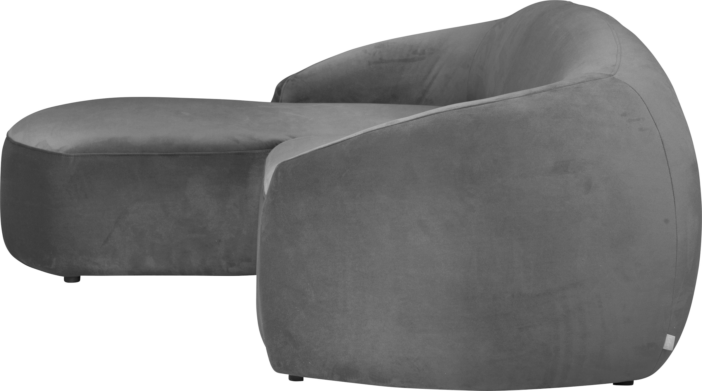 LeGer Home by Lena Gercke Ecksofa »YANI L-Form, Designersofa, organische Form, Masse B/T/H: 255/170/81 cm«, mit Wellenunterfederung, auch in Bouclé, Recamiere rechts/links