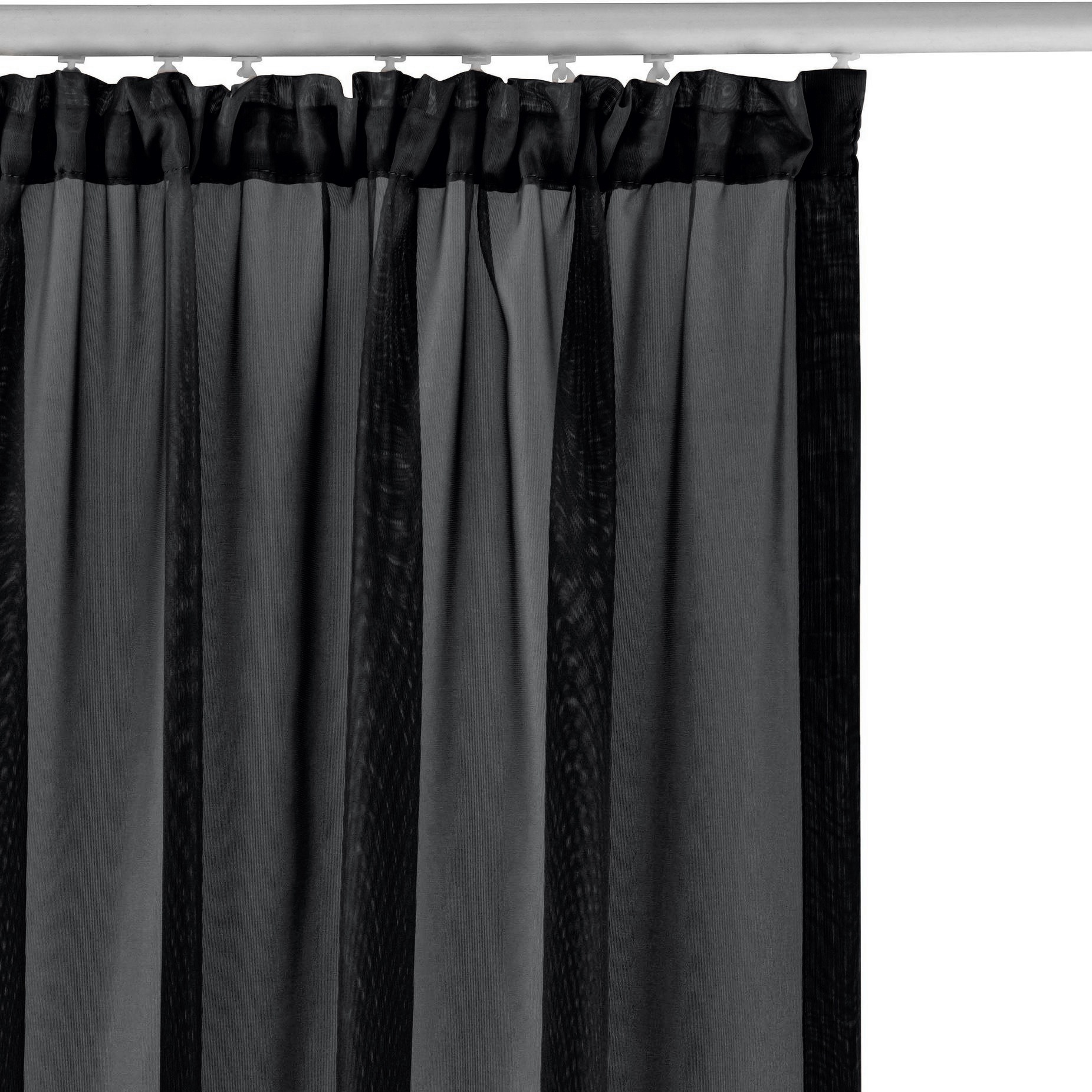 GOODproduct Rideau »XANA« Bande volante 1 cuis tlg. Bestseller, einfarbig, 1 bzw. 2 Schals, pflegeleicht, Beststeller!