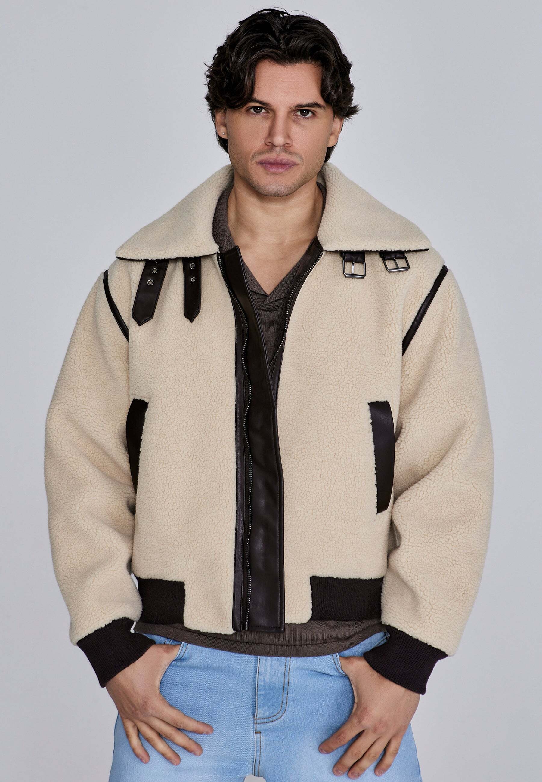 Siksilk Veste polaire »Siksilk Sherpajacke Sherpa Bomber Jacket«
