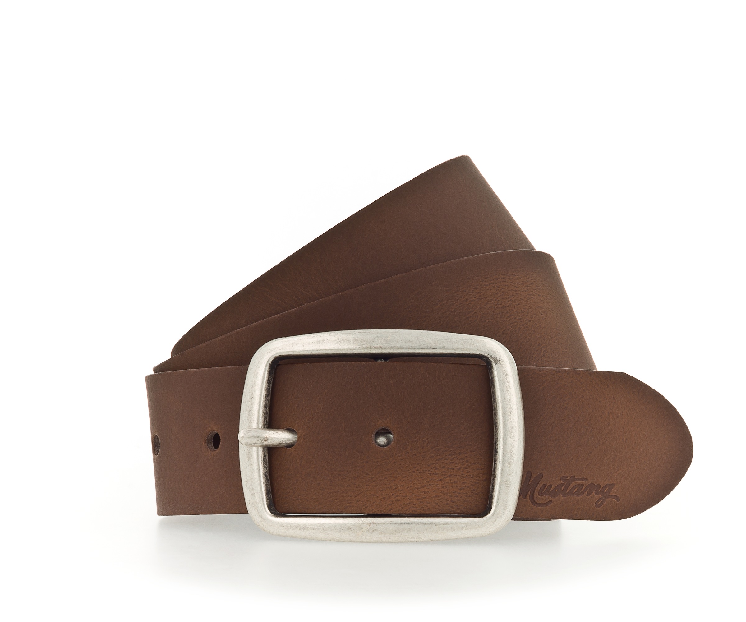 Image of MUSTANG Ledergürtel ""Audrey"" Pull-Up-Leder mit Vintagecharakter, 4 cm