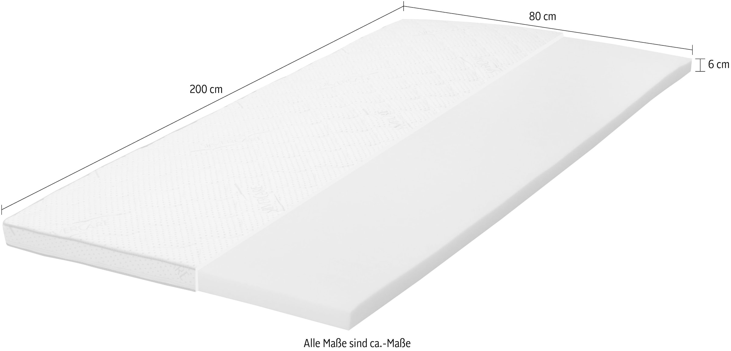 hapo Topper »"Paris", Kaltschaumtopper in verschiedenen Breiten« Silvercare-Bezug mit antibakterieller Ausrüstung