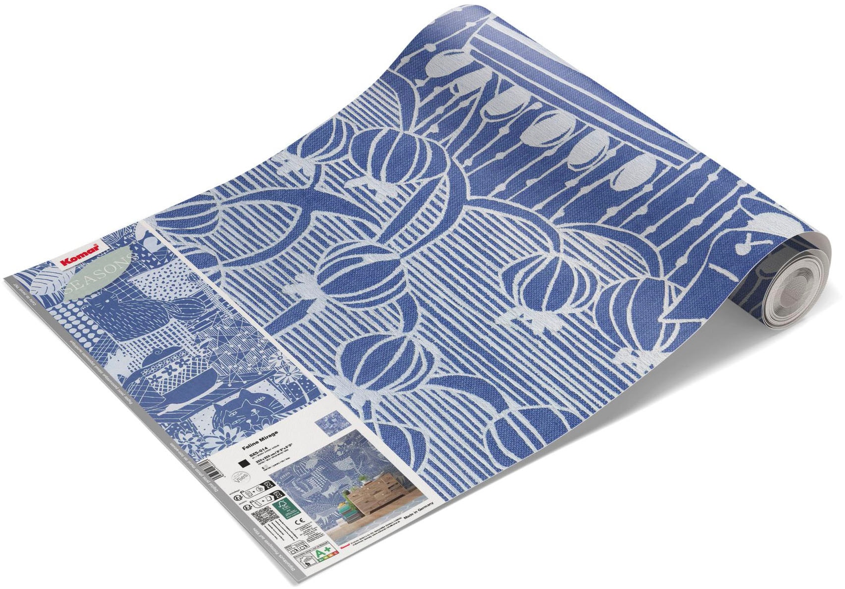 Komar Fototapete »Vlies Fototapete - Feline Mirage - Grösse 250 x 250 cm« Motiv | bedruckt glatt