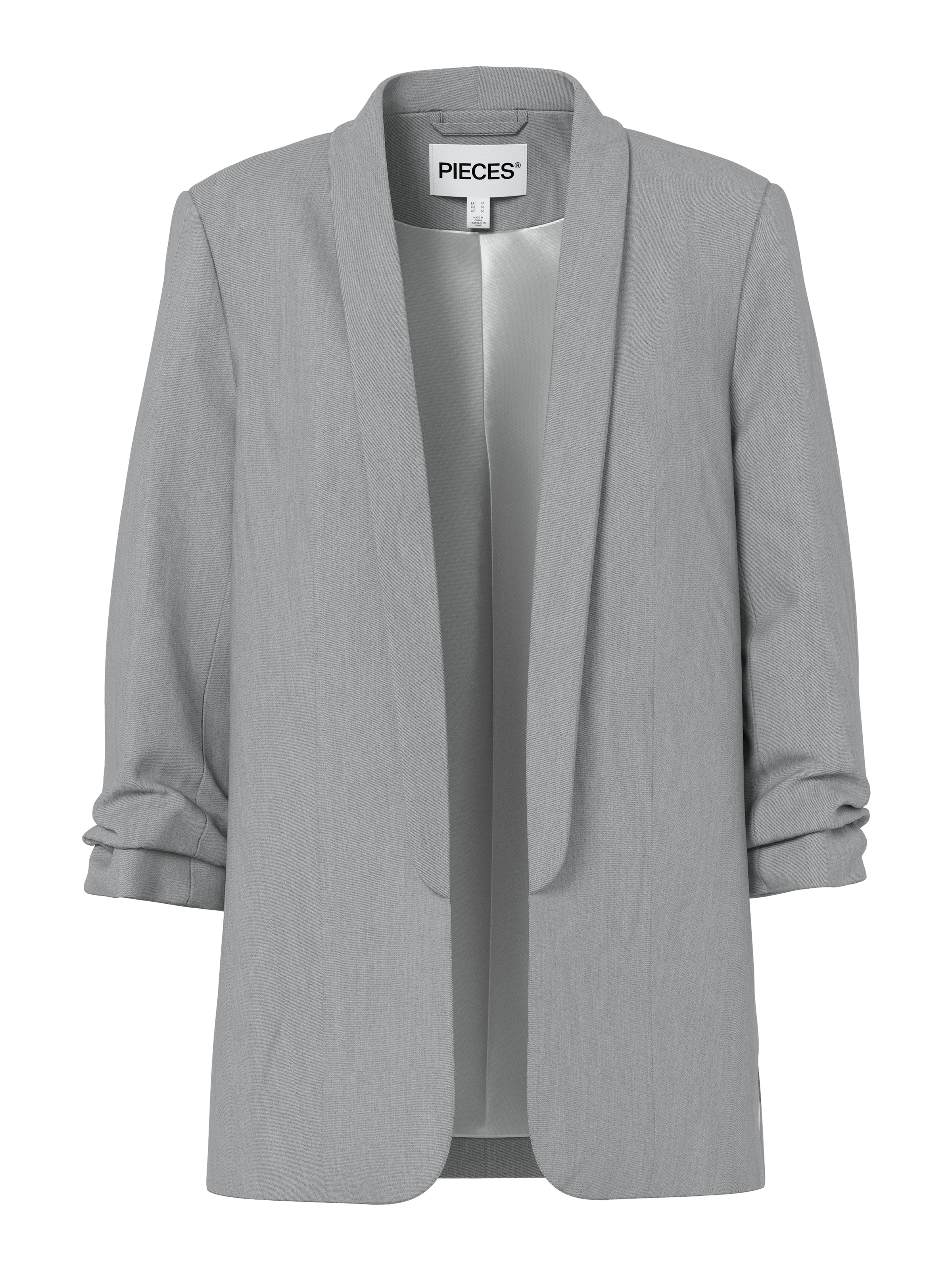 pieces Blazer chemisier »PCBOSELLA 3/4 BLAZER NOOS« Materialmix, regular fit