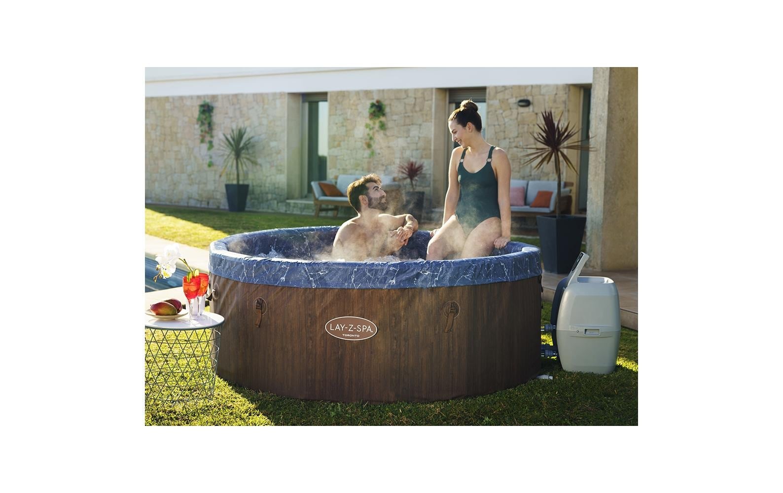 Bestway Whirlpool »LAY-Z-SPA ThermaCore Toronto AirJet Plus Ø 190«
